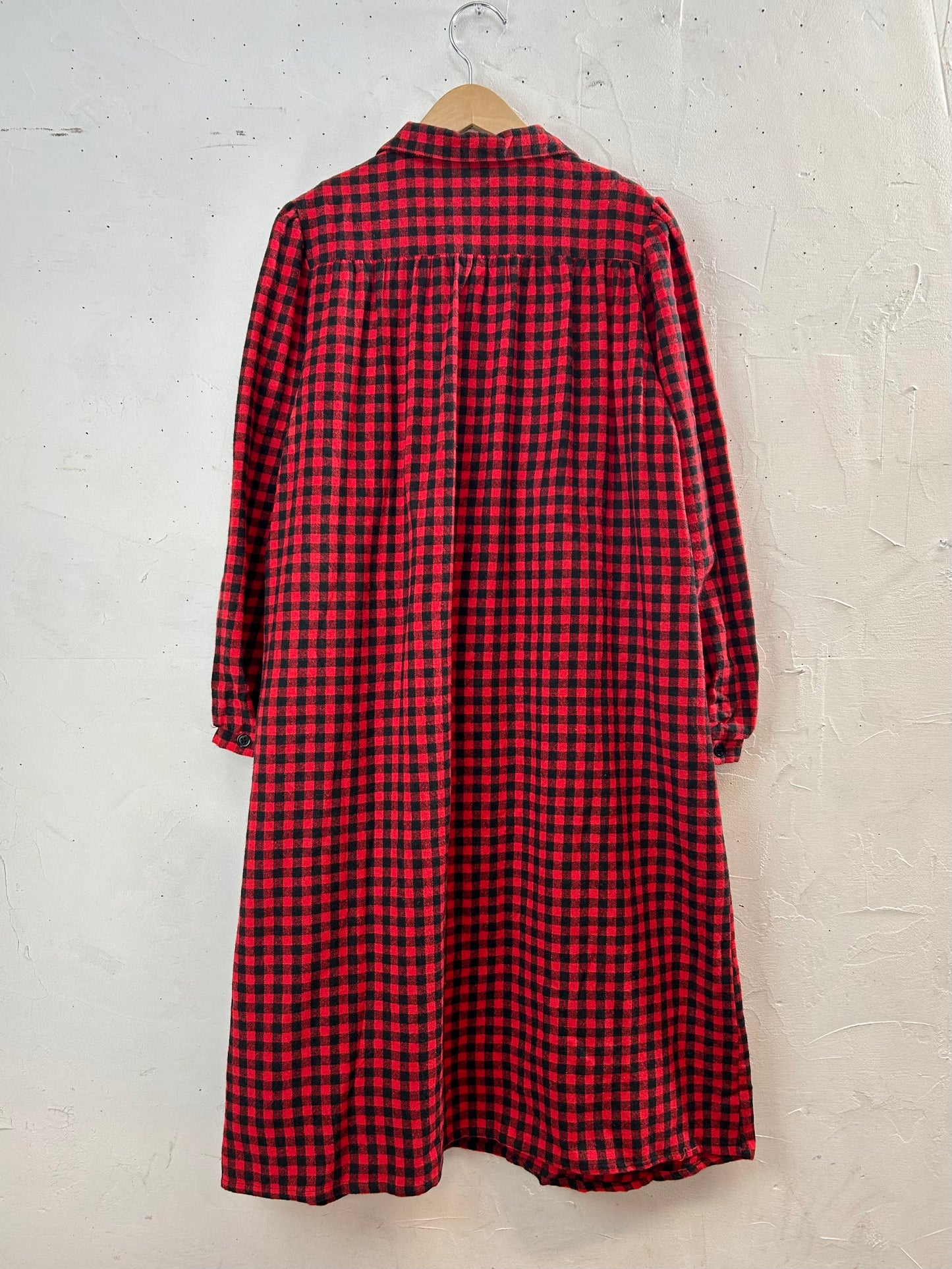 Vintage Plaid Dress [L29217]