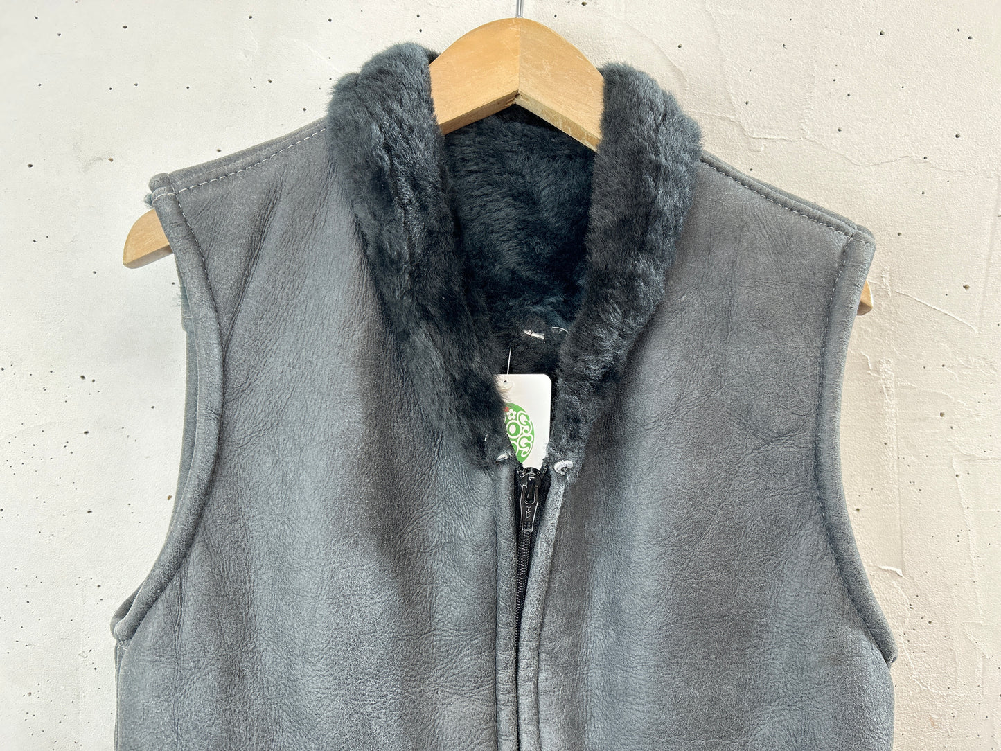 Vintage Leather Vest [B31516]