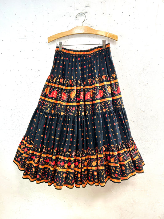 Vintage Tiered Skirt [B31700]