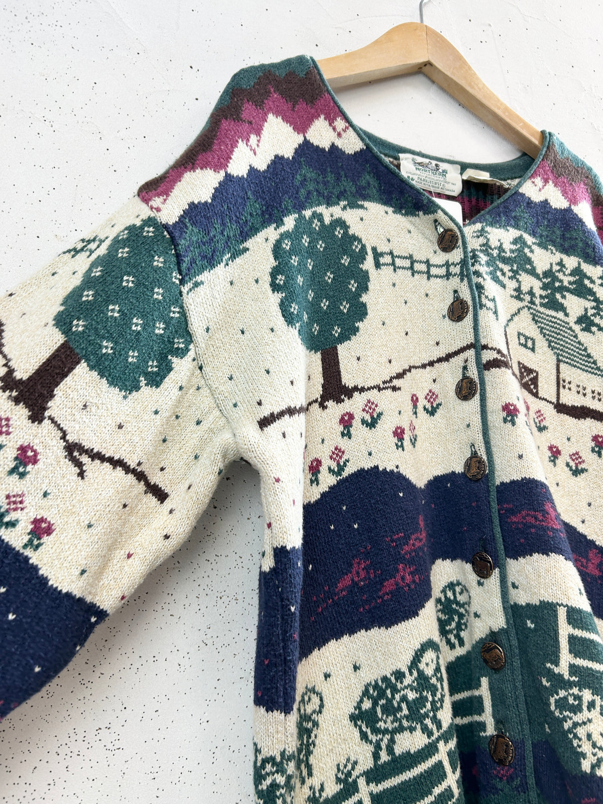 Vintage Cotton Knit Cardigan [J34185]