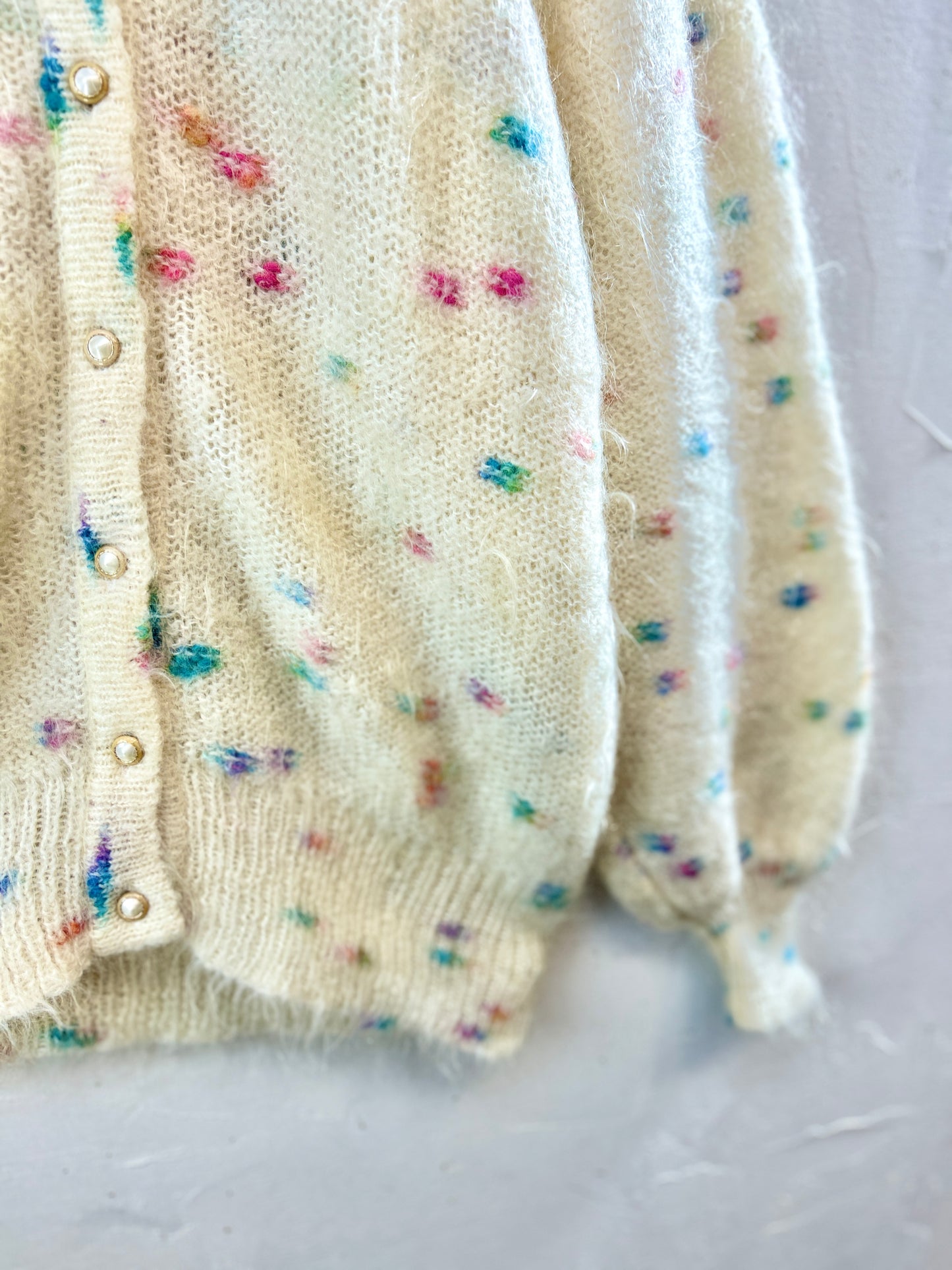 Vintage Mohair Knit Cardigan [K30839]