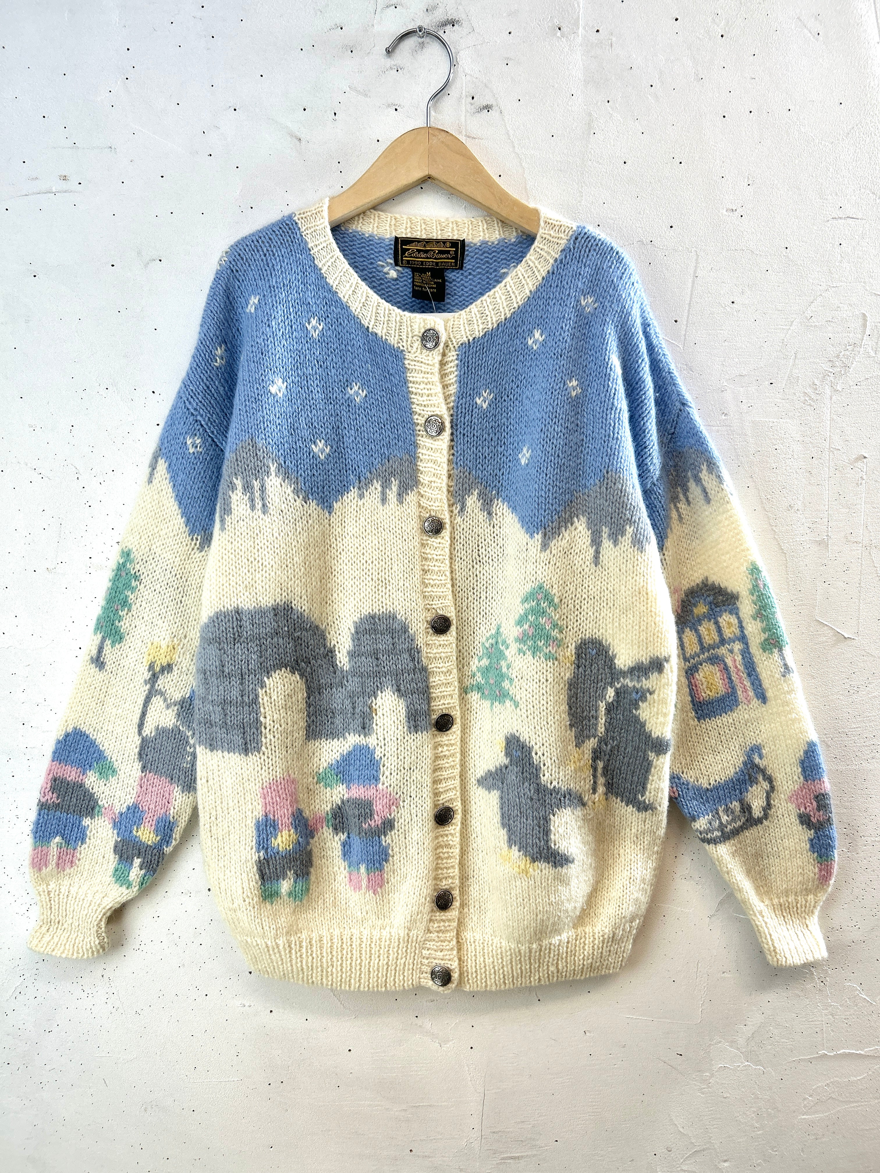 vintage  手編みニットカーディガン Vintage Hand-knit Cardigan（ヴィンテージ ハンドニット カーディガン
