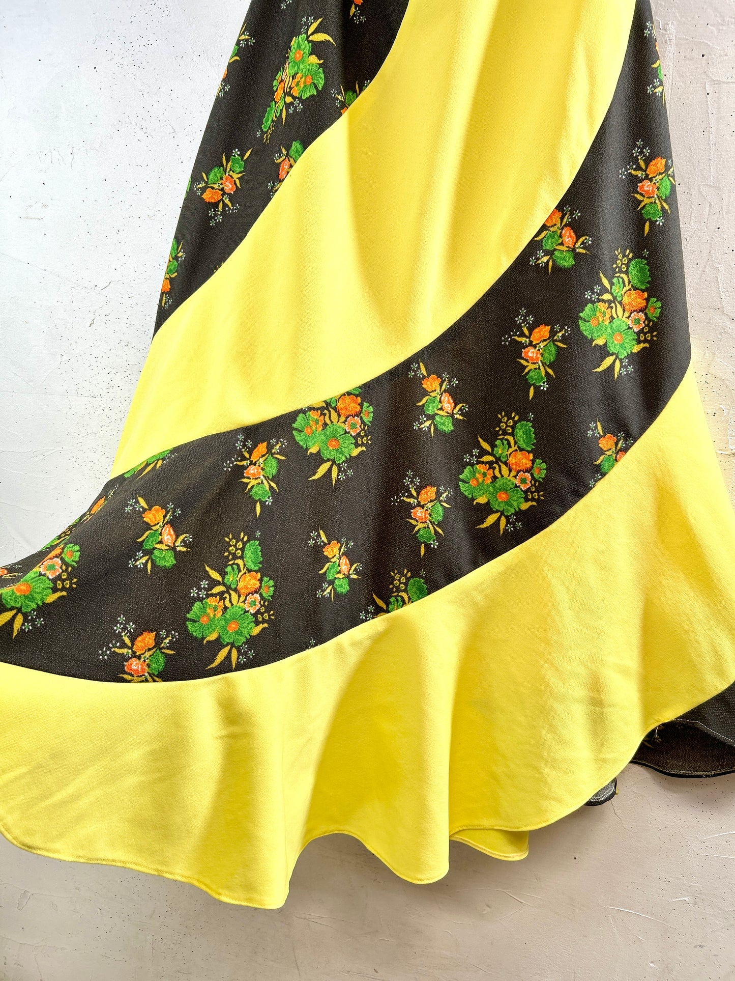 '70sVintage Escargot Patchwork Skirt [G32919]