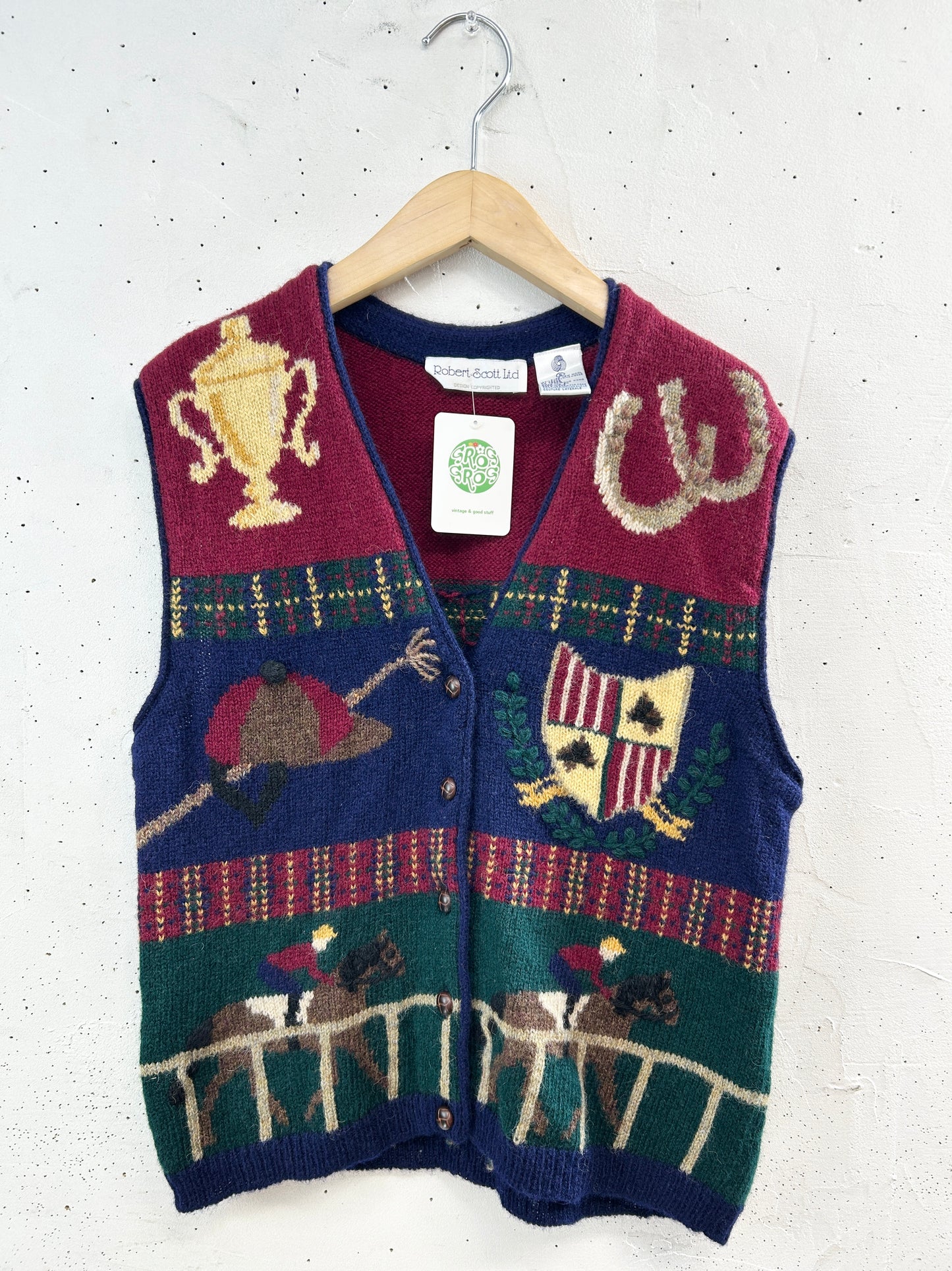 Vintage Knit Vest [B31484]