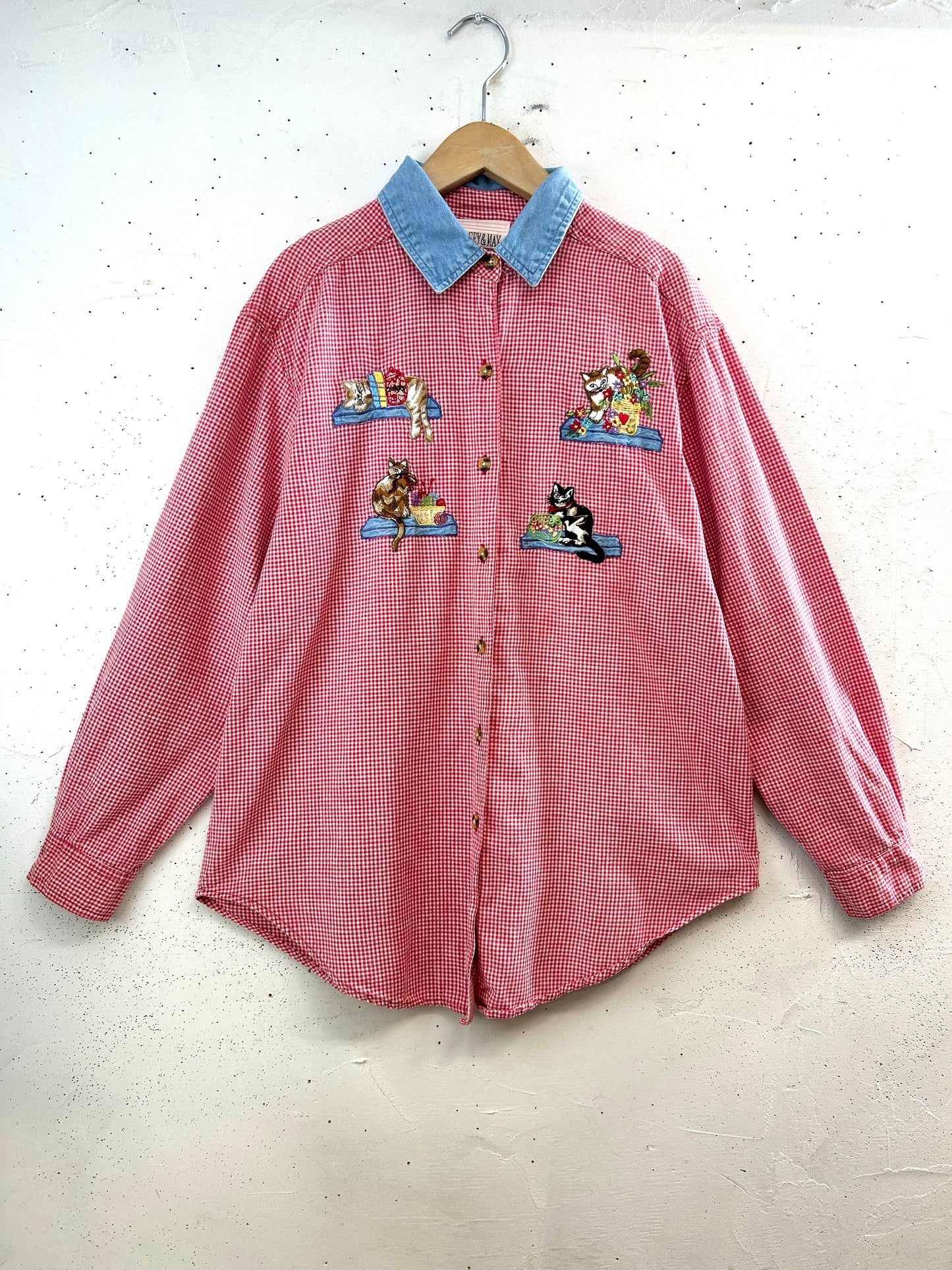 Vintage Cotton Shirt MADE IN INDIA [E32370]