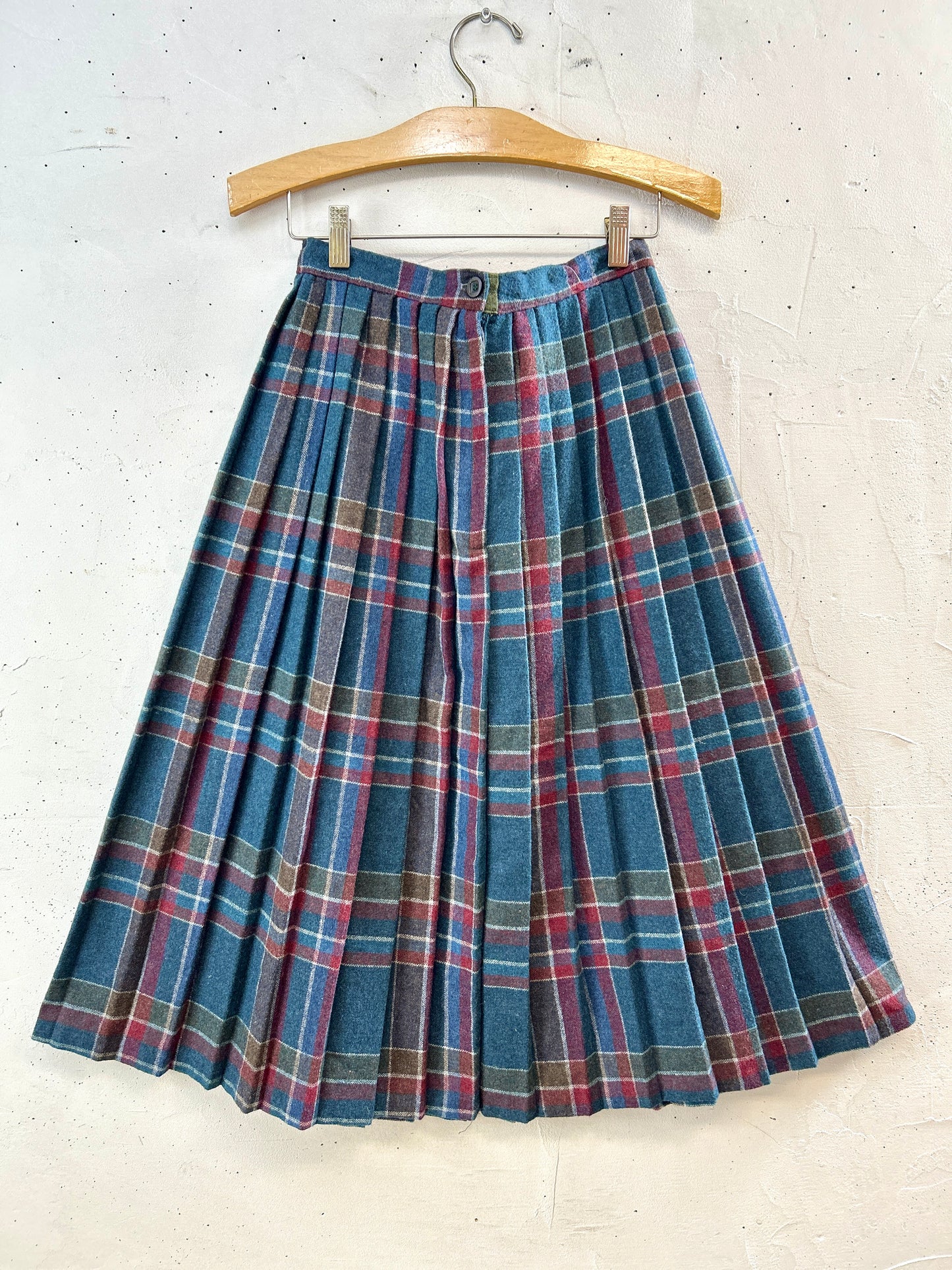 Vintage Plaid Skirt [K30768]