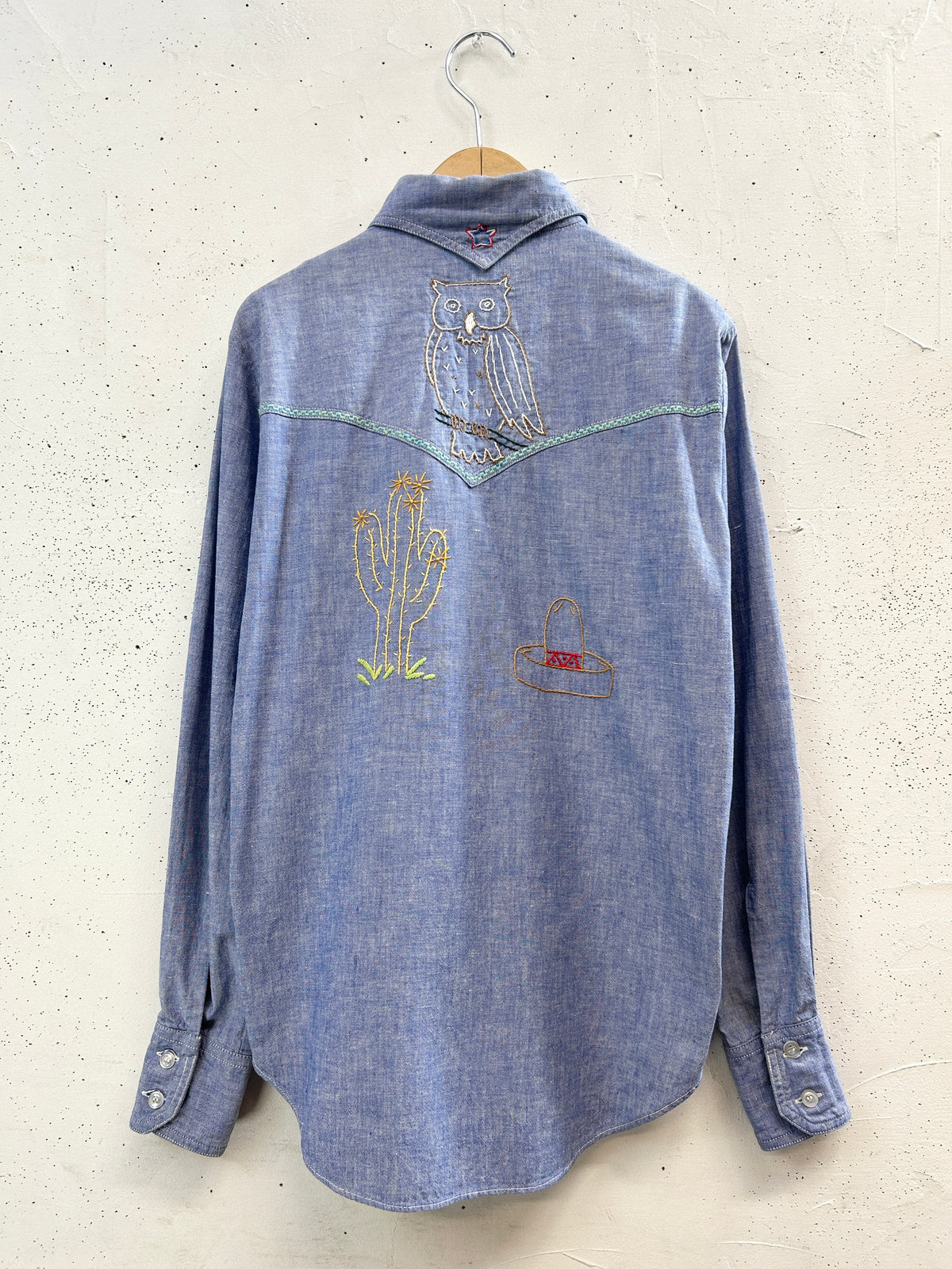 '70sVintage Chambray Shirt[I33801]