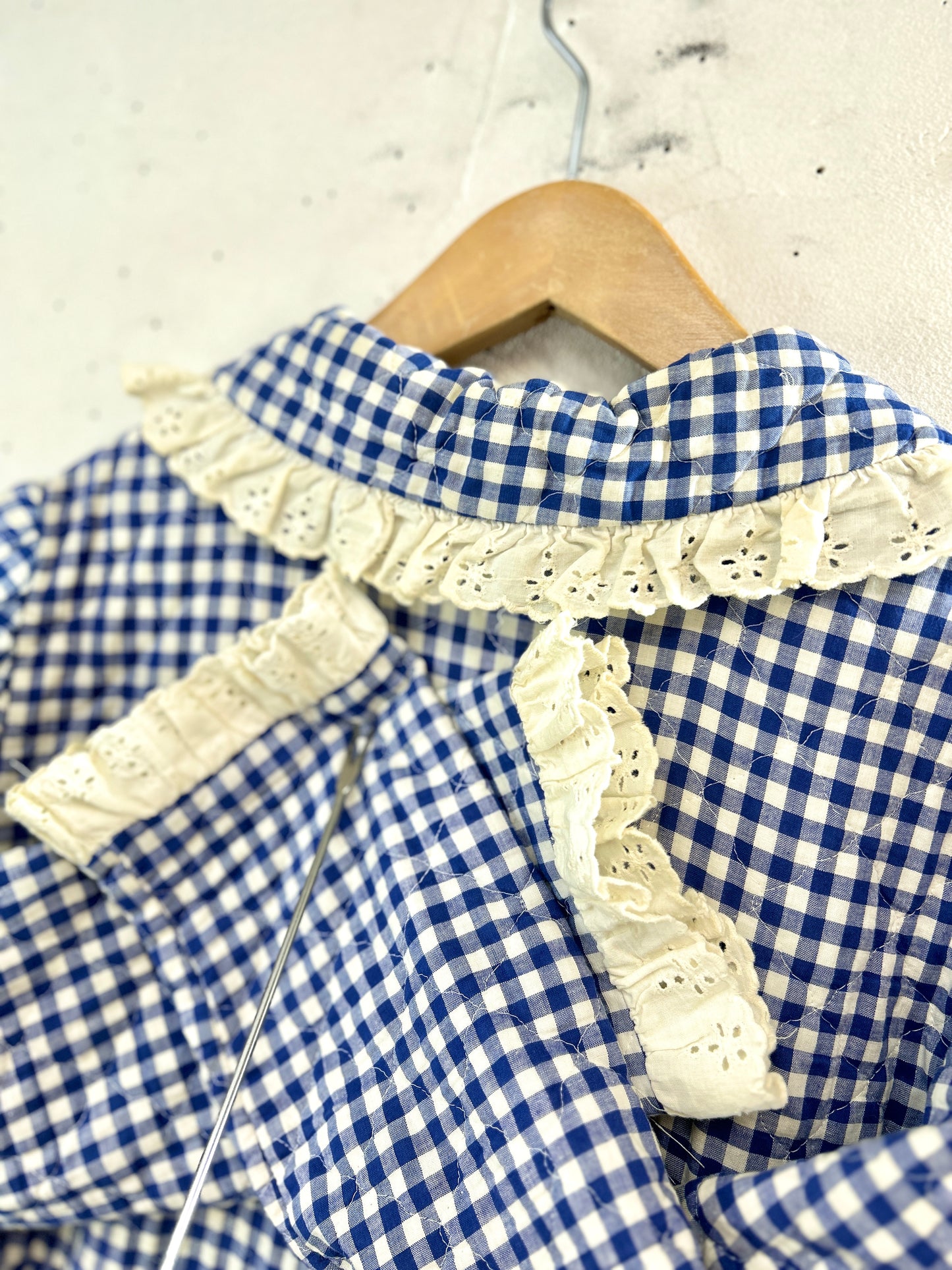 '70sVintage Quilting Gown [L31158]