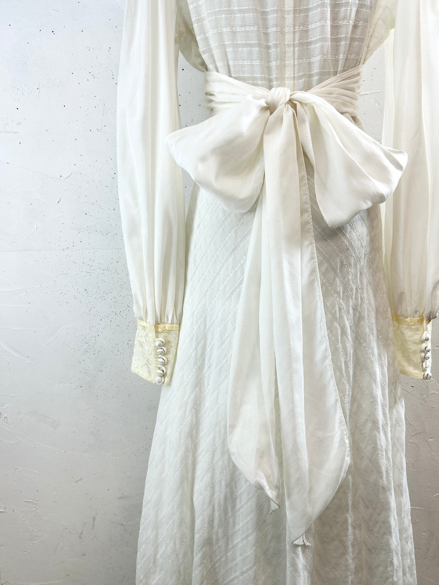 Vintage White Lace Dress [K30818]