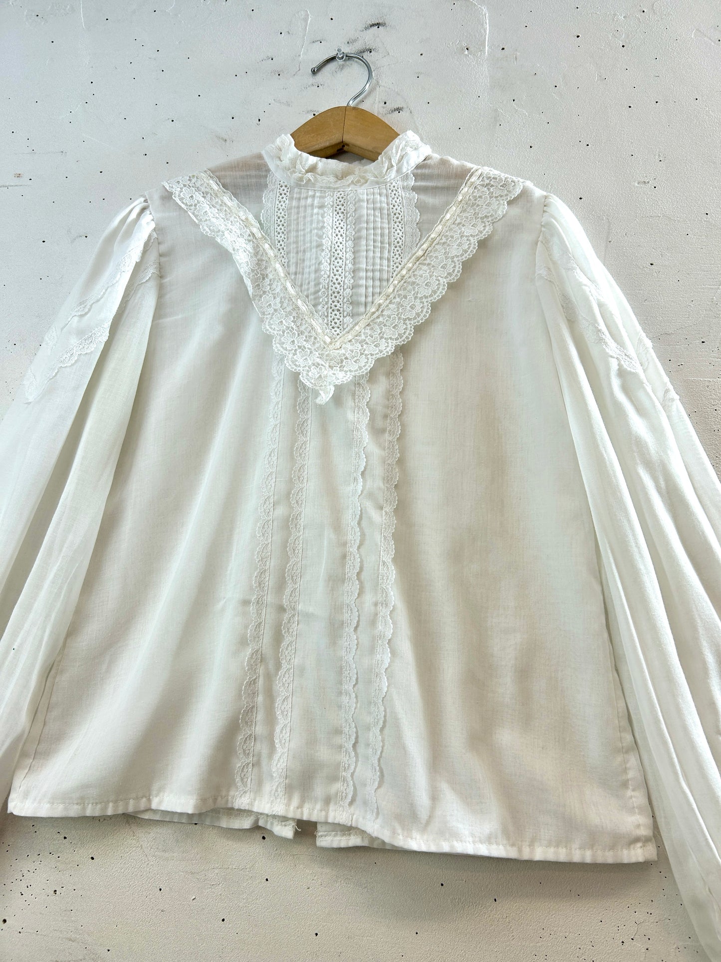 '70sVintage White Blouse 〜GUNNIES〜 [I30321]