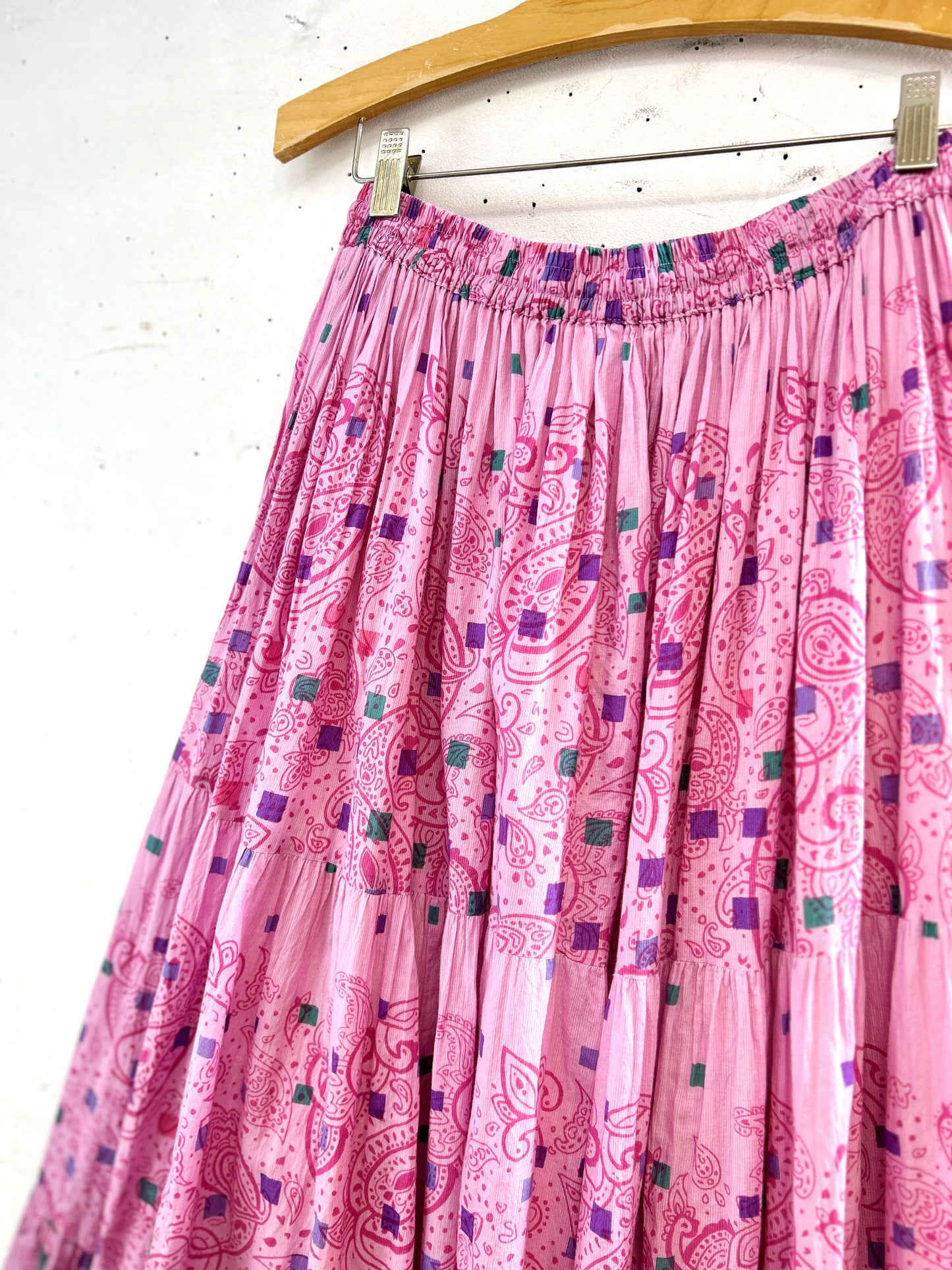 Vintage Tiered Skirt  MADE IN INDIA [B31678]