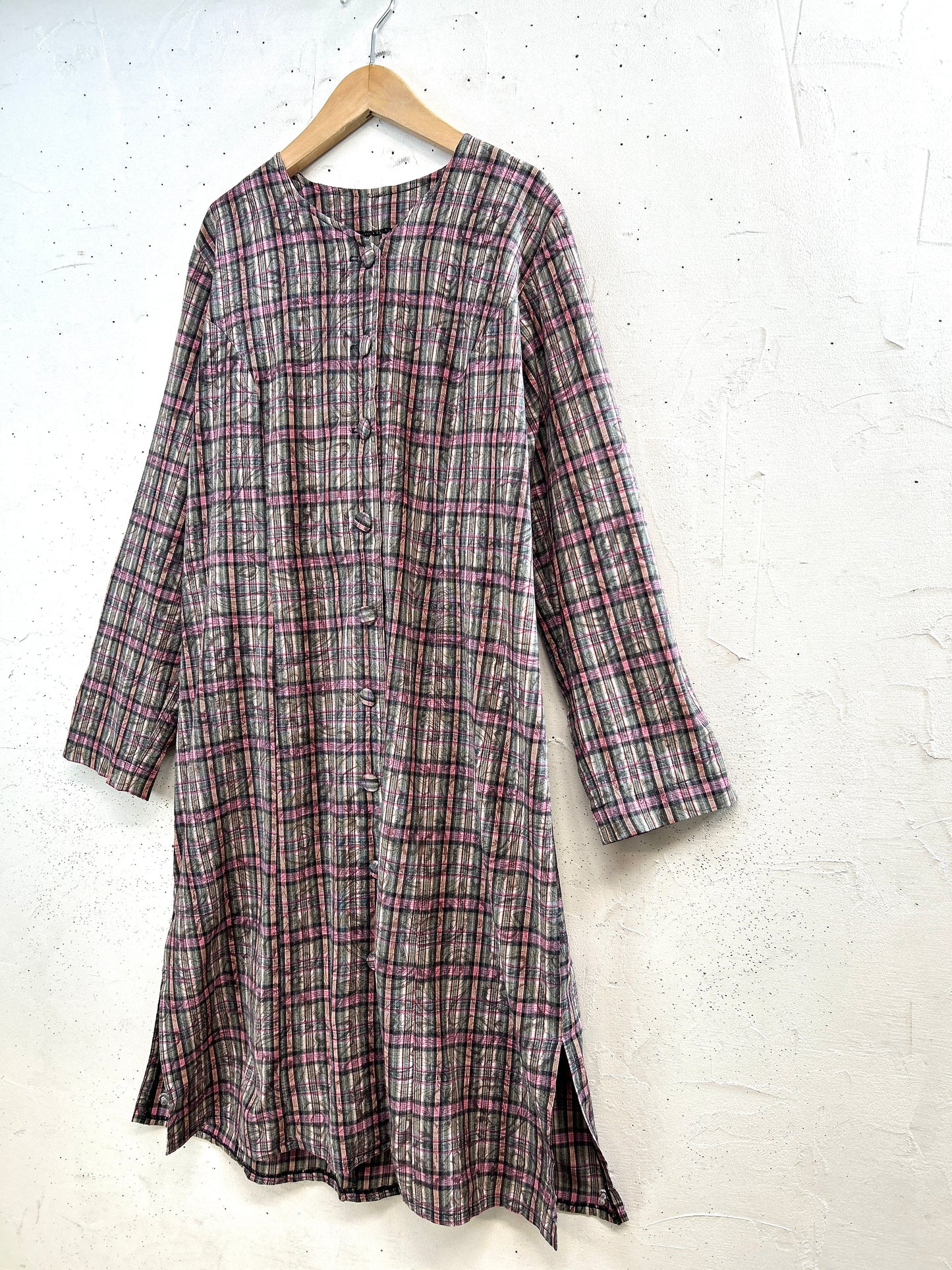 Vintage Plaid Dress [A31382]