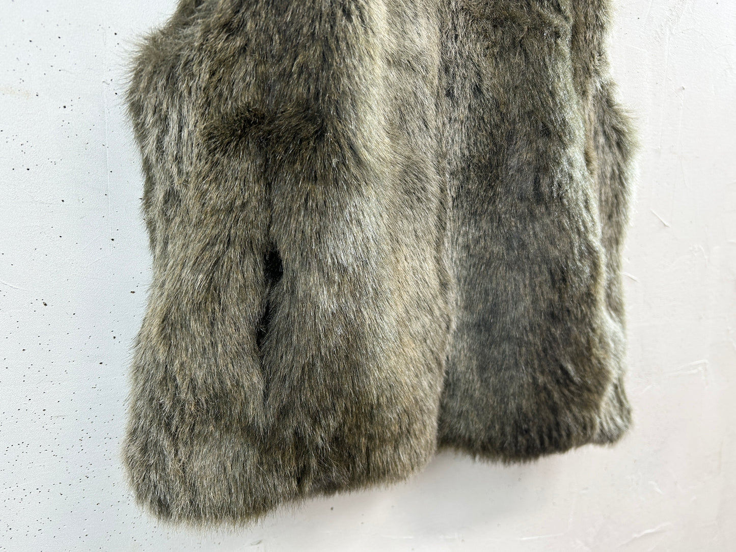 Vintage Eco Fur Vest [L31049]