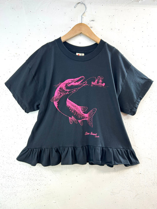 Vintage T Shirt 〜Funny dot CRAZY〜 [F32747]