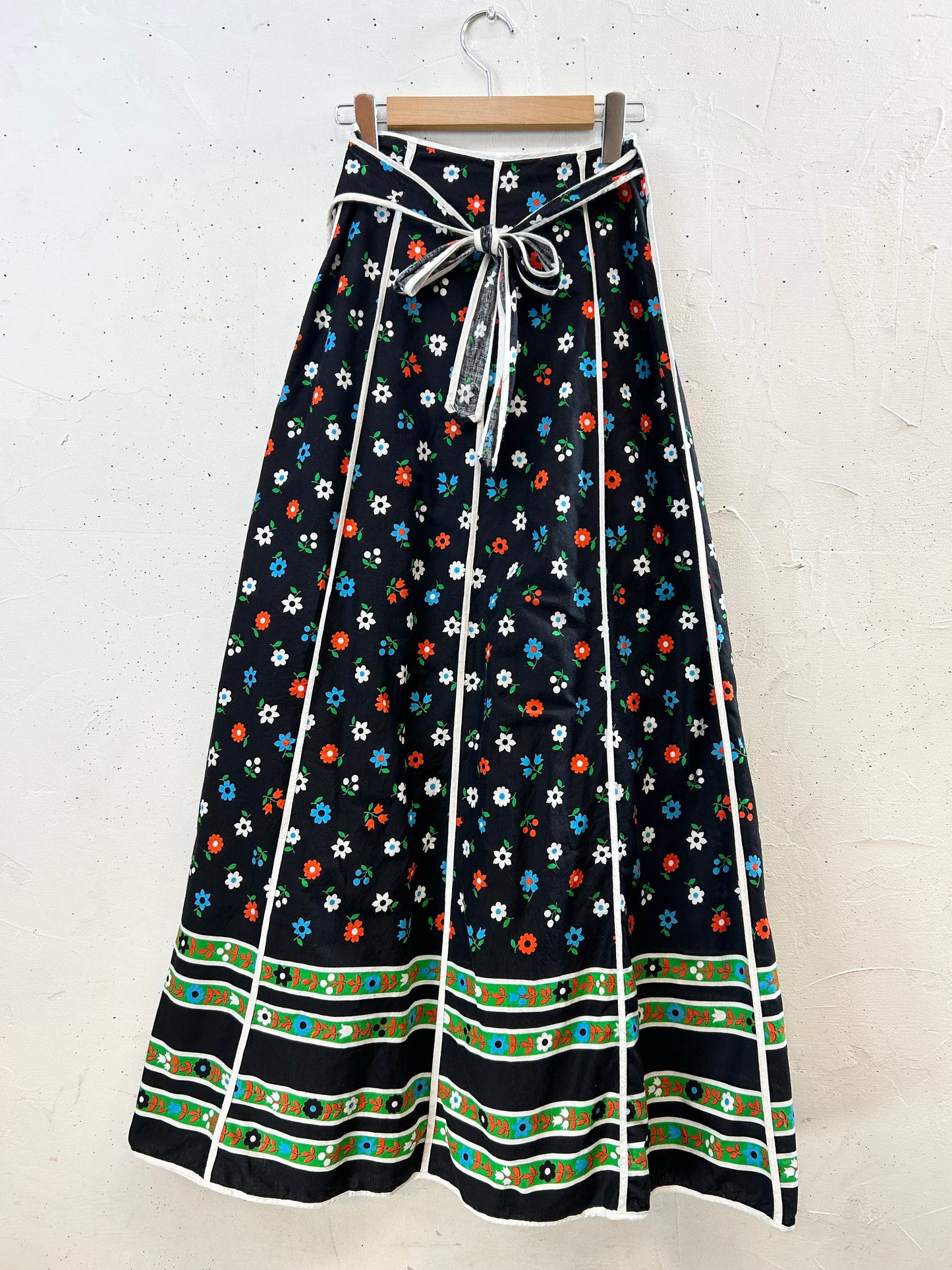 Vintage Wrap Skirt '70s [H30911]