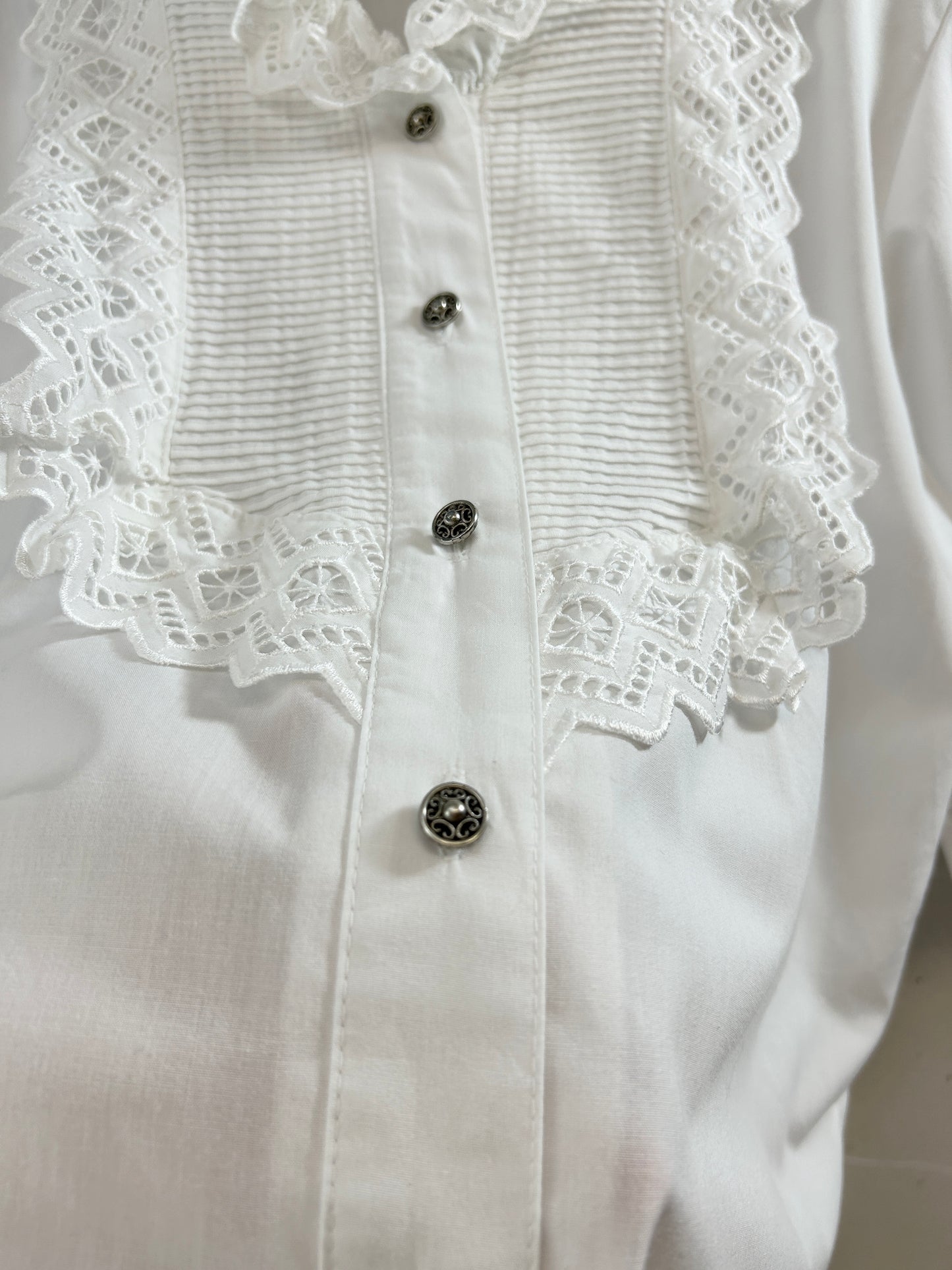 Vintage White Blouse [H30787]