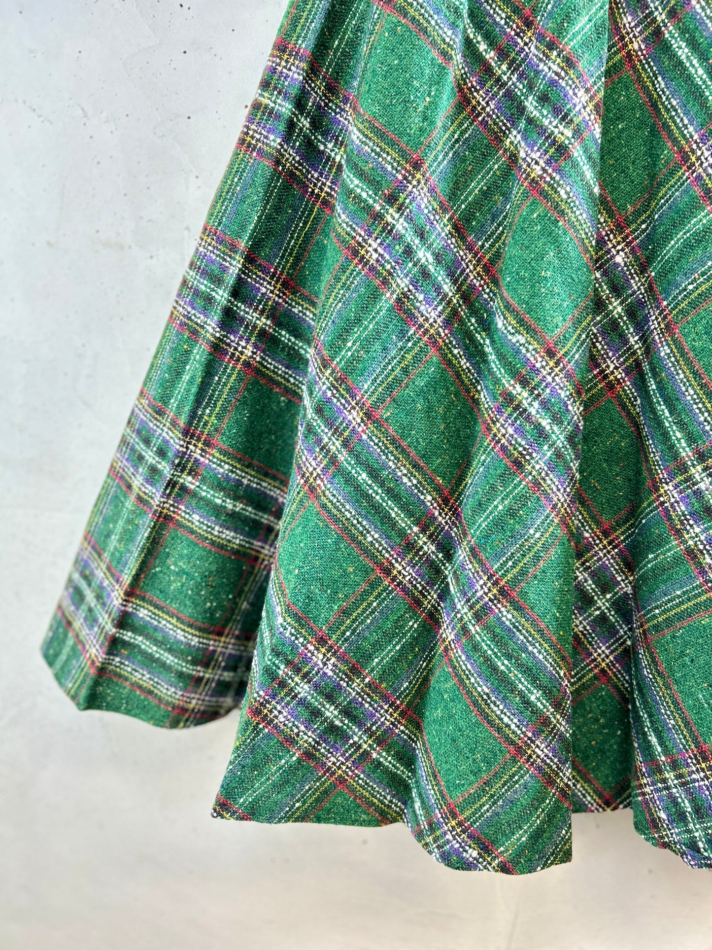 Vintage Plaid Skirt 〜C&A〜  [L30967]