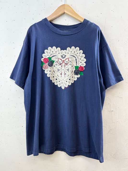 Vintage T SHIRT Yo Yo quilt [H30800]