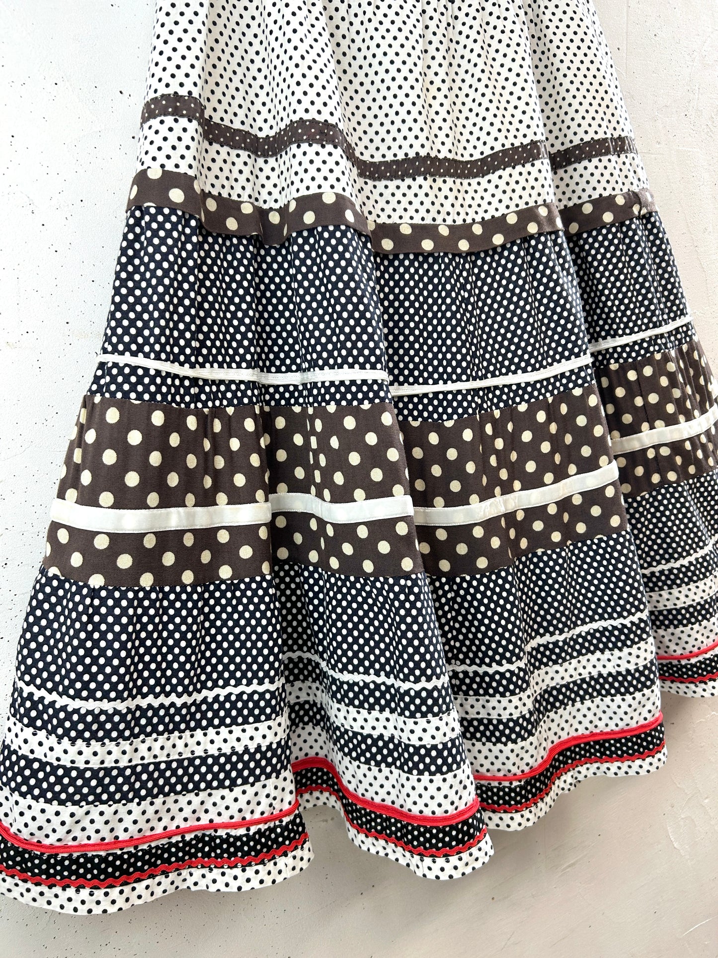 Vintage Tired Skirt  [F32872]