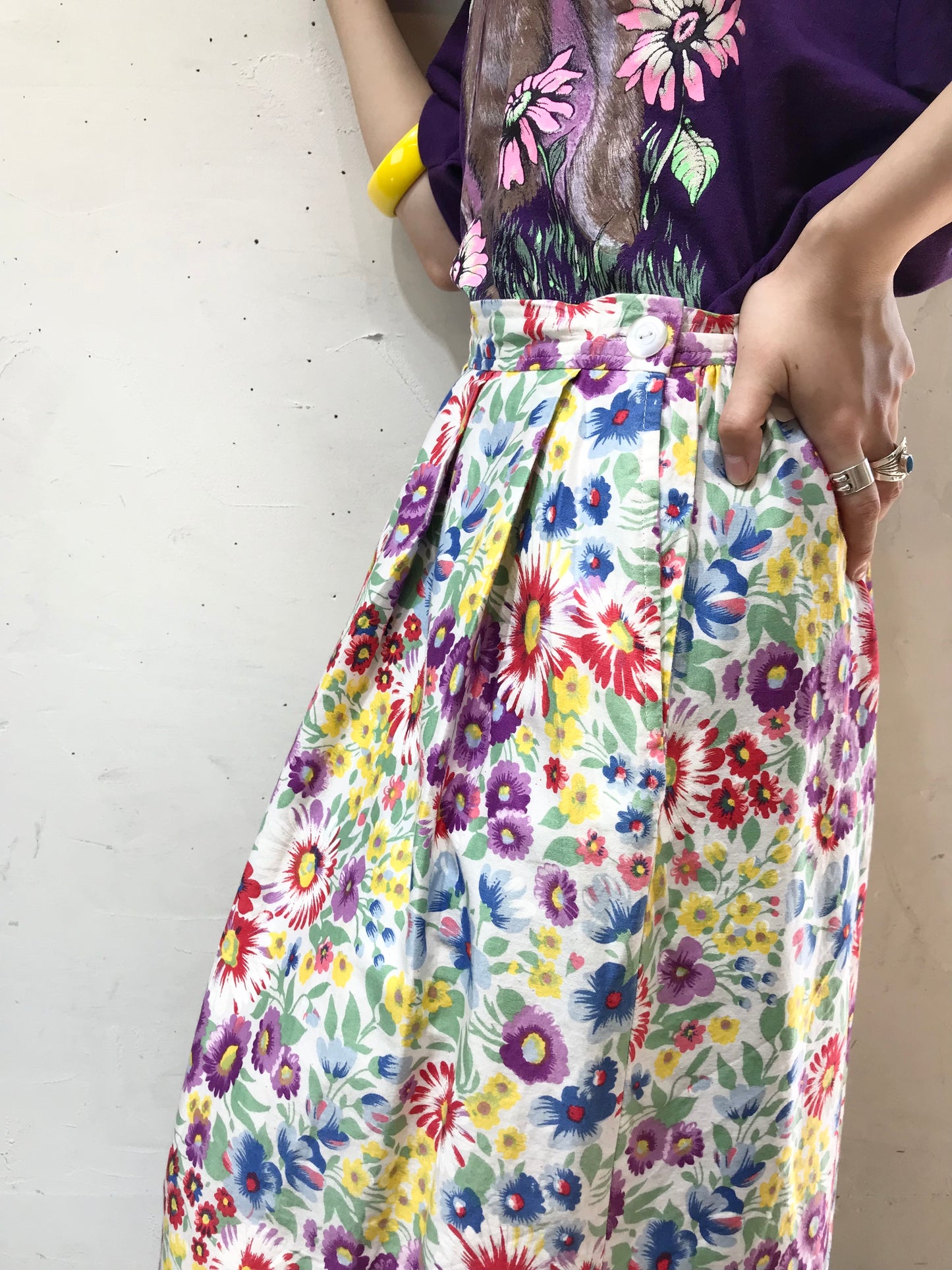 Vintage Skirt MADE IN USA[G24485]