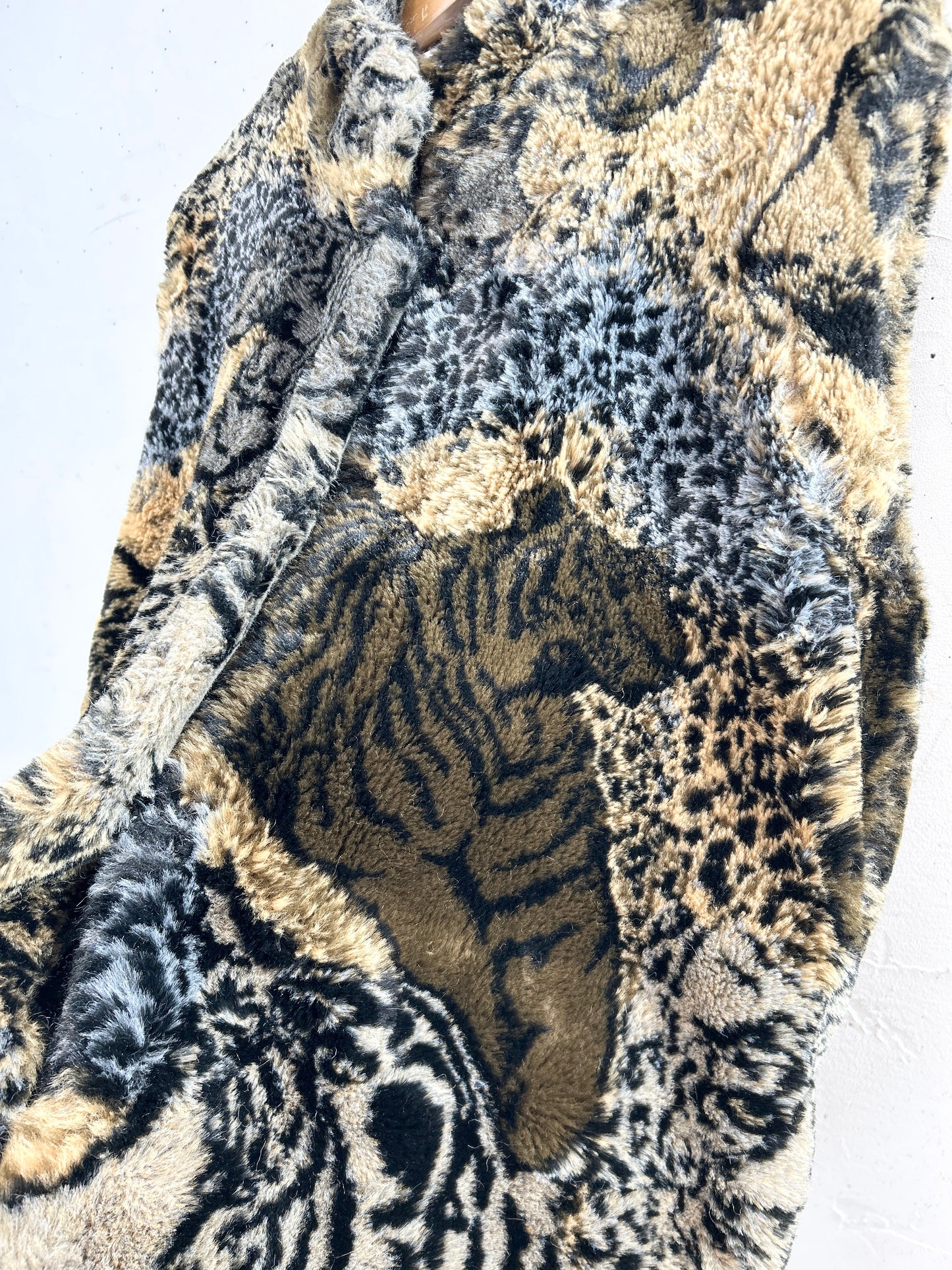 Vintage Eco Fur Vest [L31077]