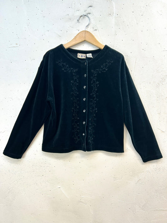 Vintage velours tops [K30928]