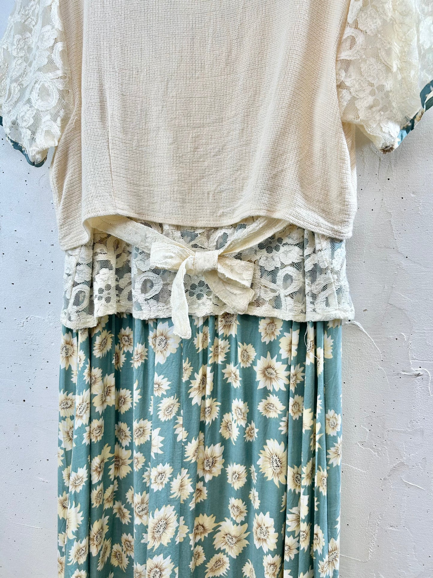 Vintage Layered Design Dress MADE IN USA [G30768]