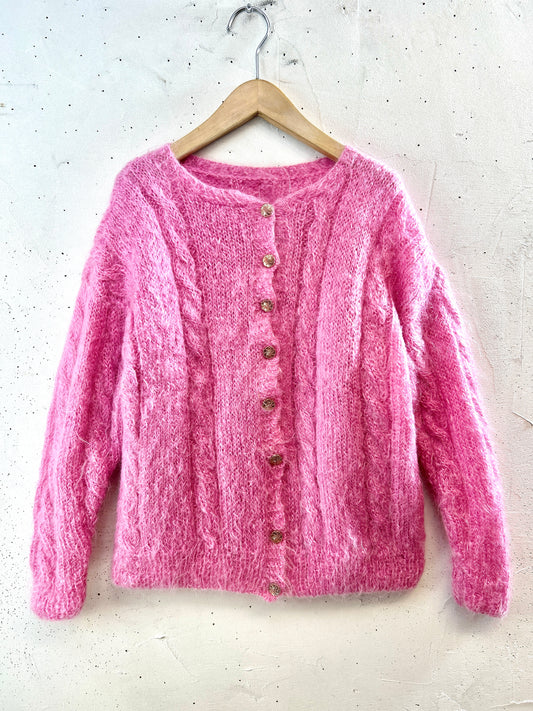 Vintage Mohair Knit Cardigan [K30739]