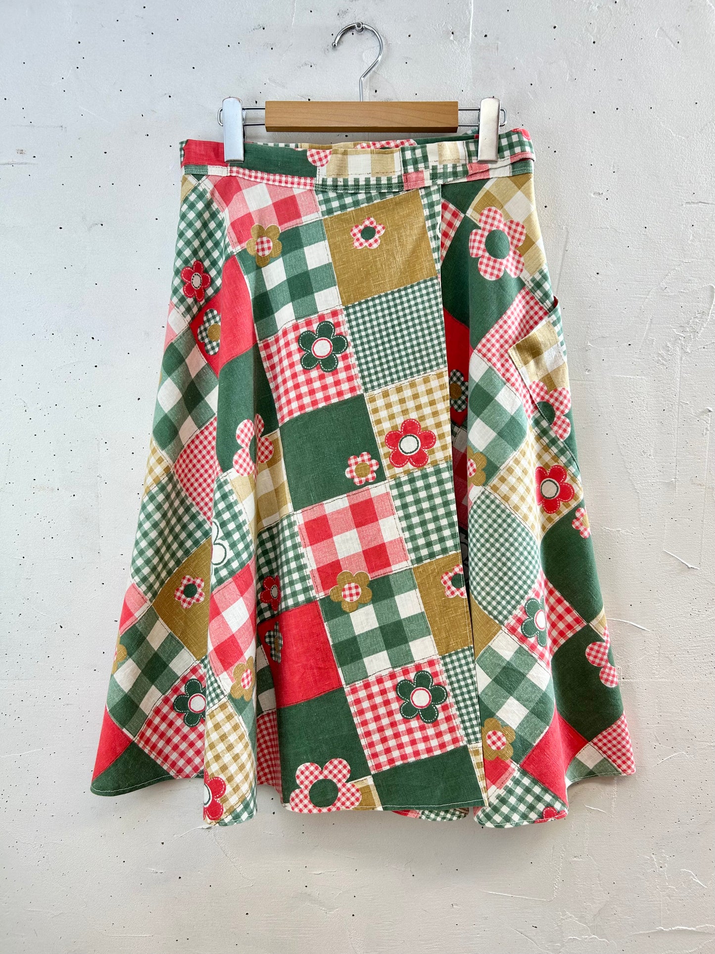 ’70s Vintage Wrap Skirt [G30725]