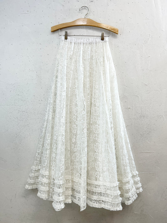 Vintage Lace Skirt [C31824]