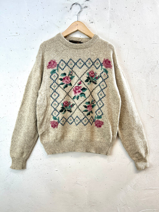 Vintage Knit Sweater  [J30621]