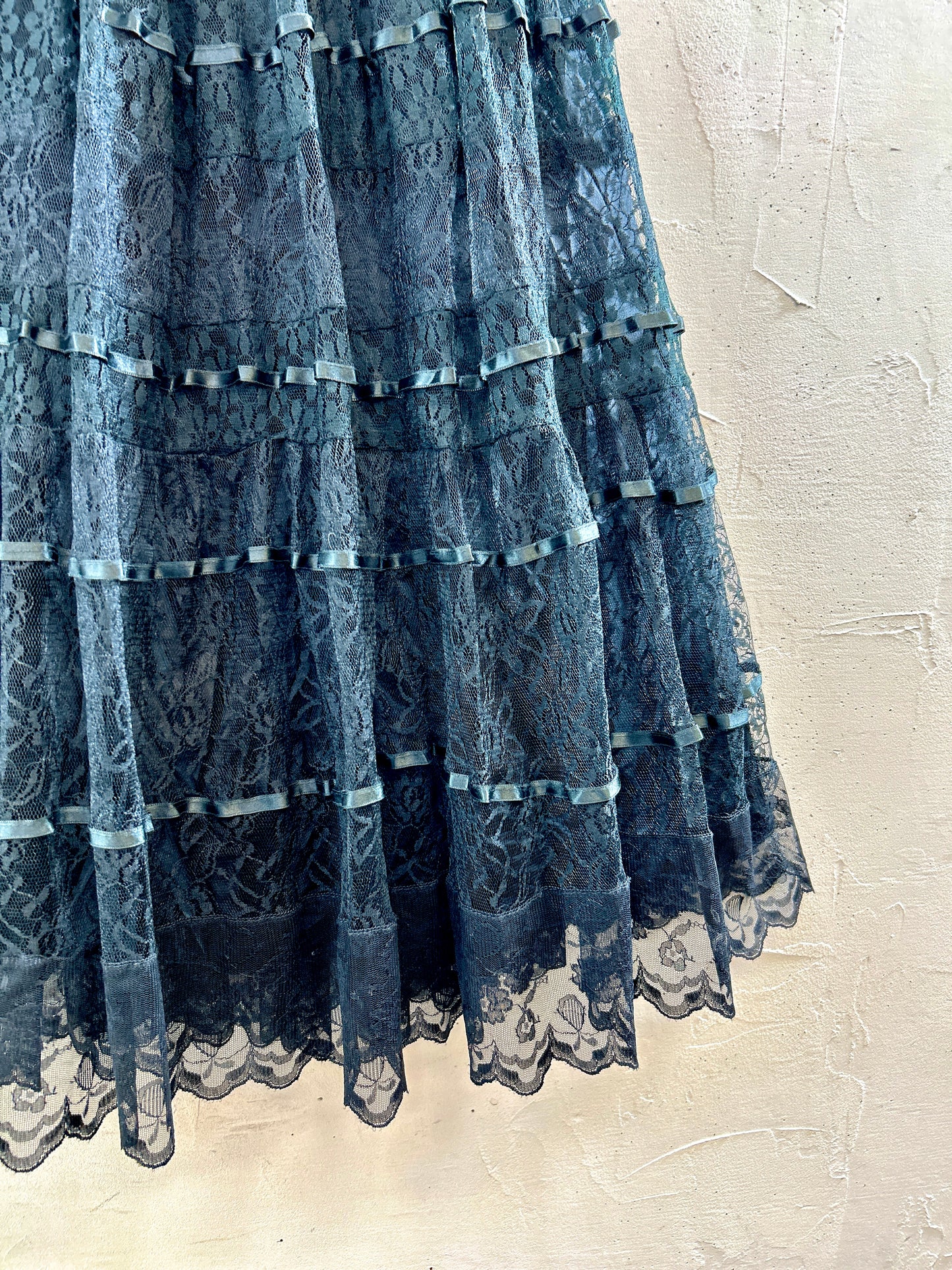 Vintage Lace Skirt MADE IN FRANCS [H30760]