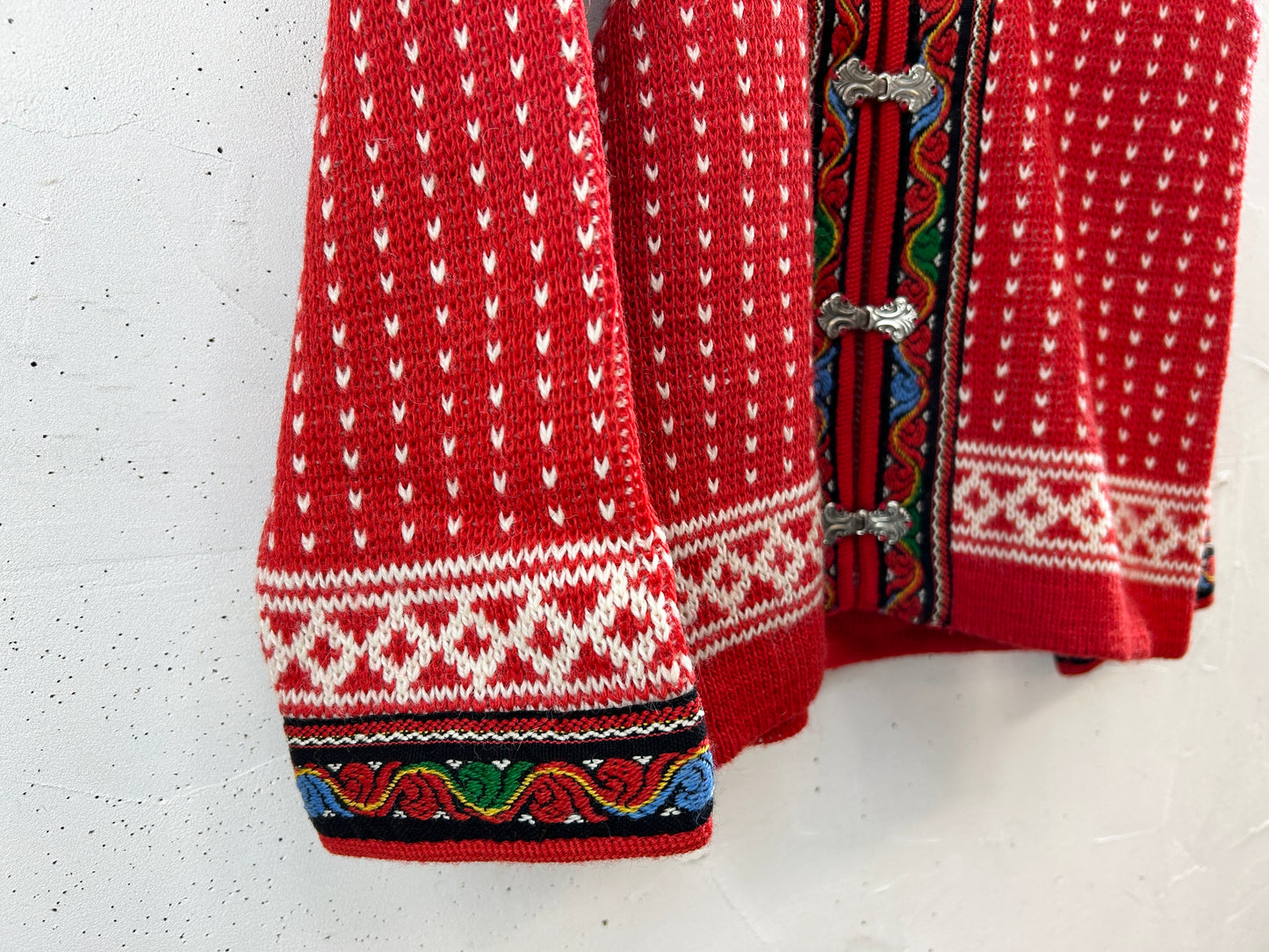 Vintage Nordic Knit Cardigan  MADE IN NORWAY [J30491]