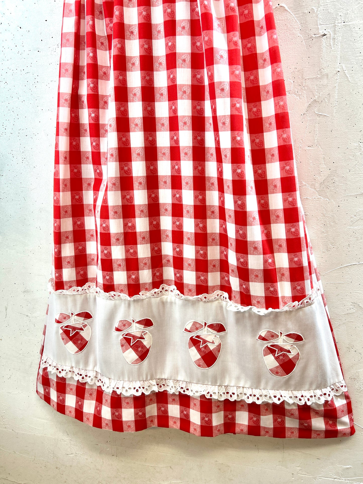 Vintage Dress ‘70s Strawberry [H30838]