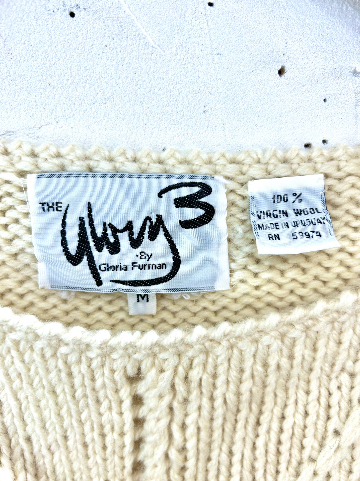 Vintage Wool hand Knit [I30334]