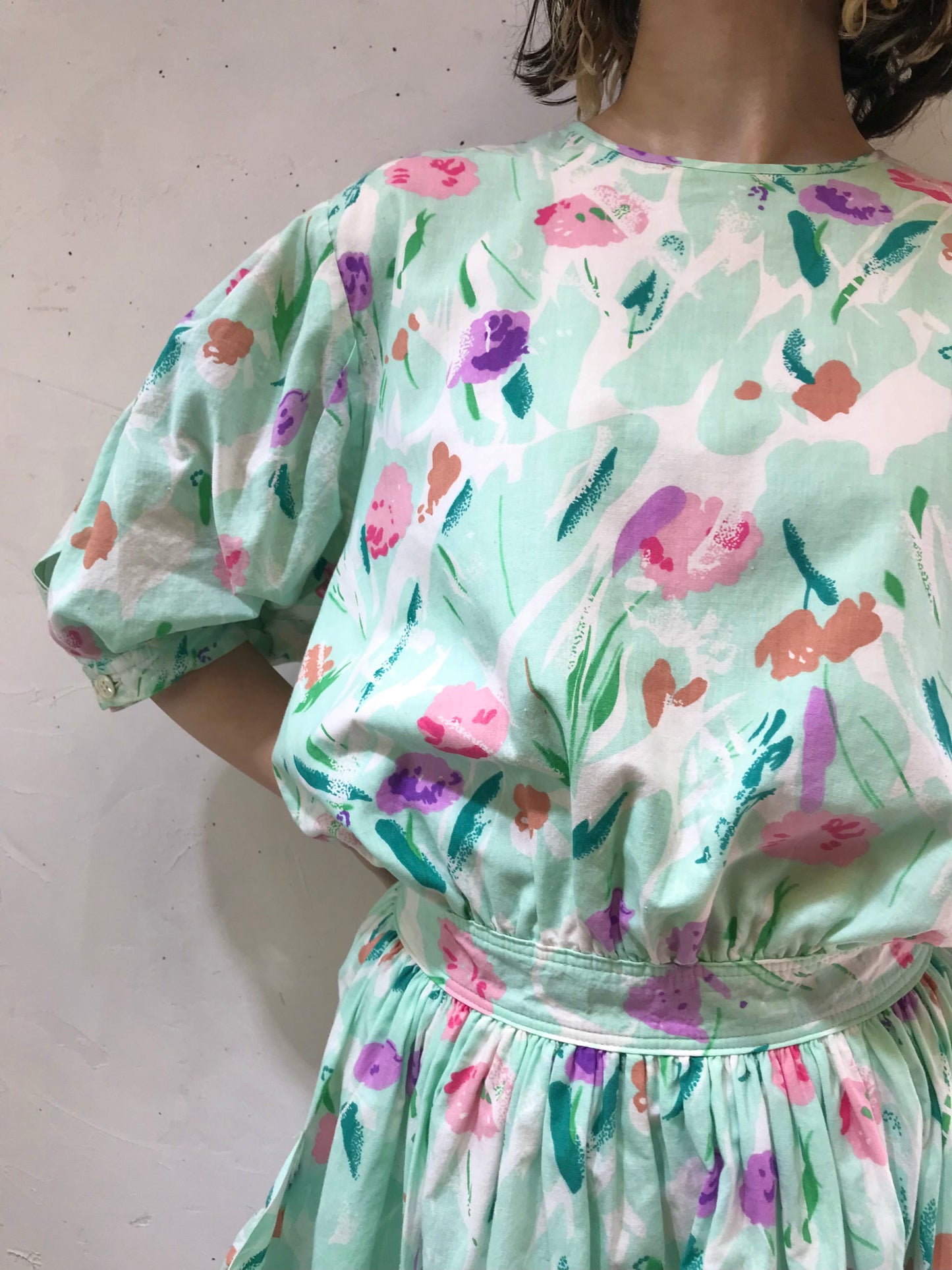 Vintage Flower Dress[G24556]