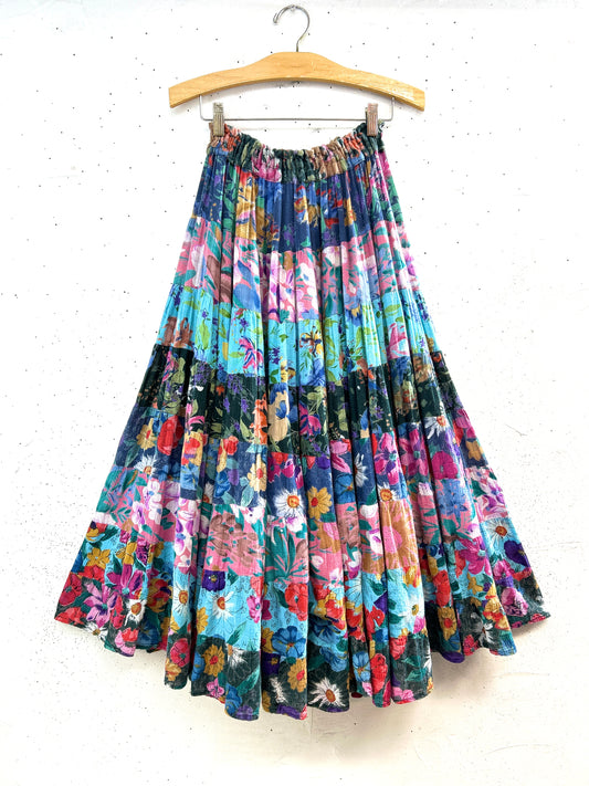 Vintage Tiered Skirt MADE lN INDIA [A31466]