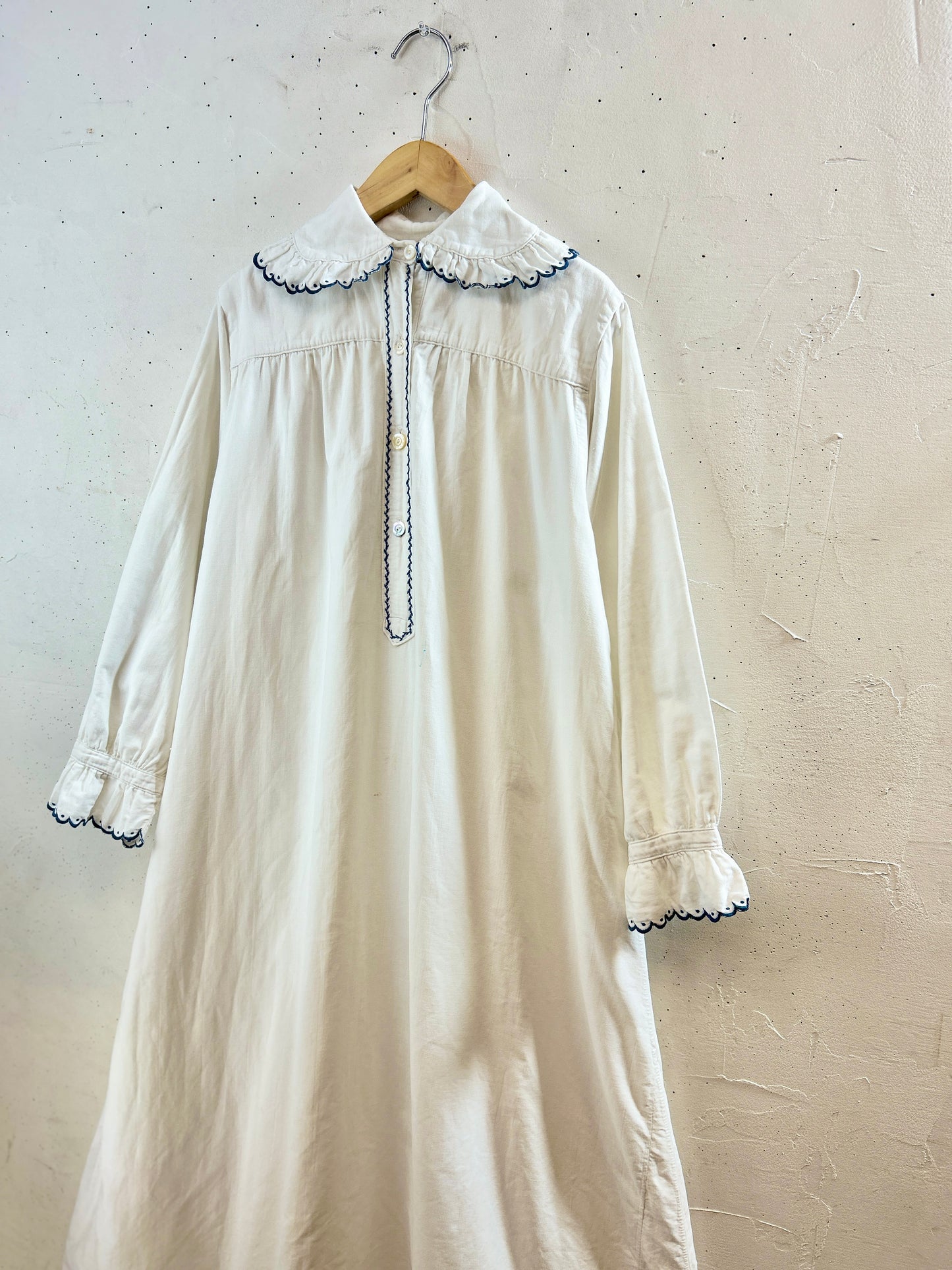 '50sVintage White Dress [H30930]