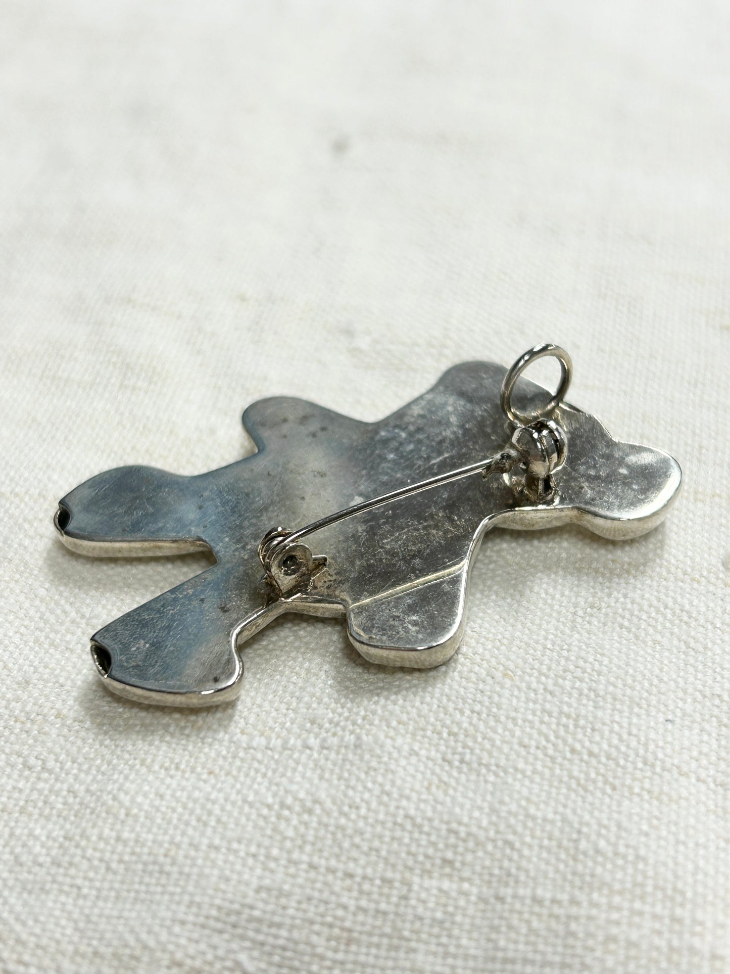 Vintage 925 Silver Brooch & Pendant Top [I30365]