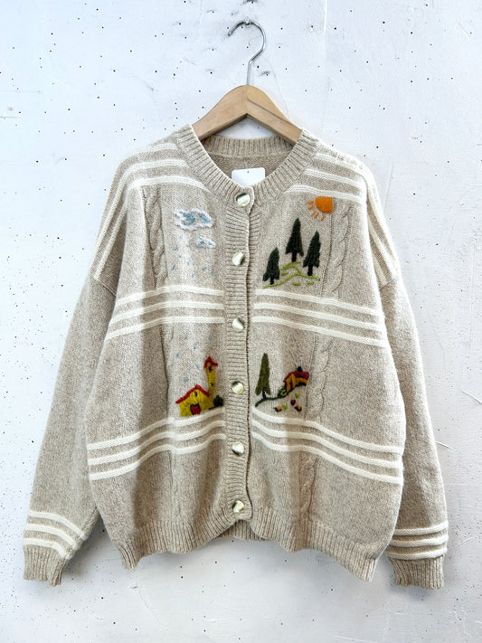 Vintage Knit Cardigan [J30425]