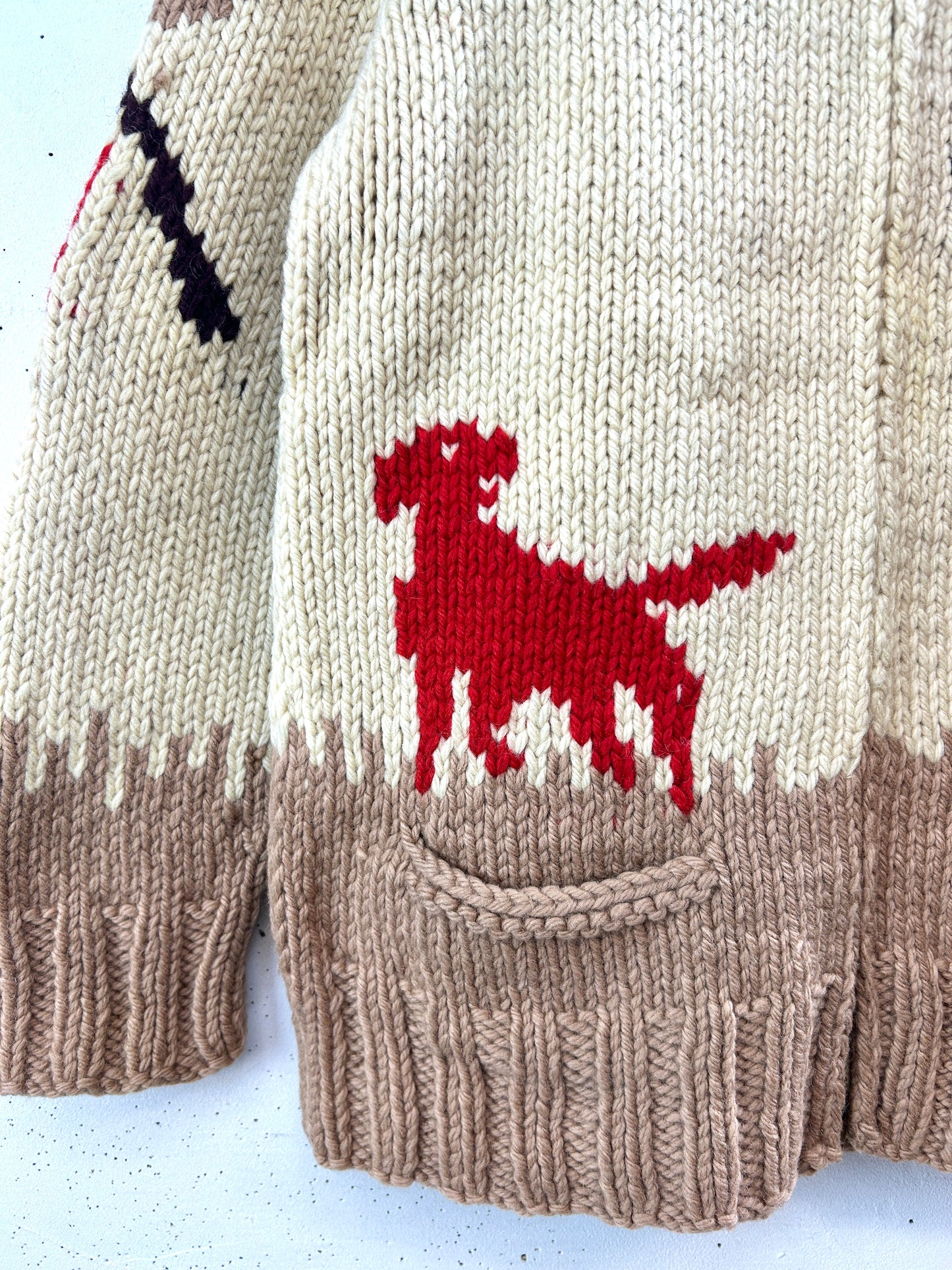 Vintage Cowichan Knit Cardigan [J30519]