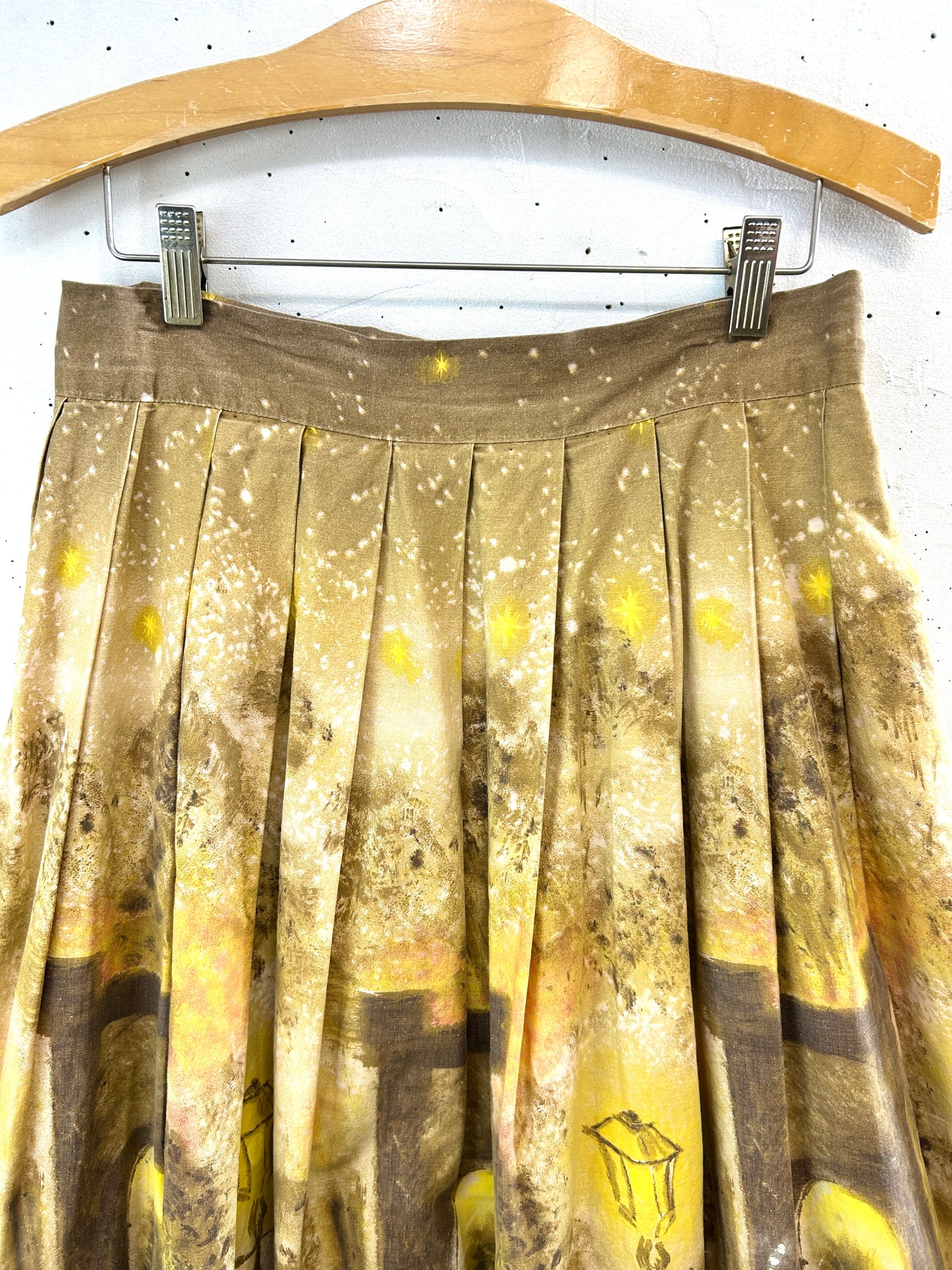 '50s Vintage End Pattern Skirt [E32549]