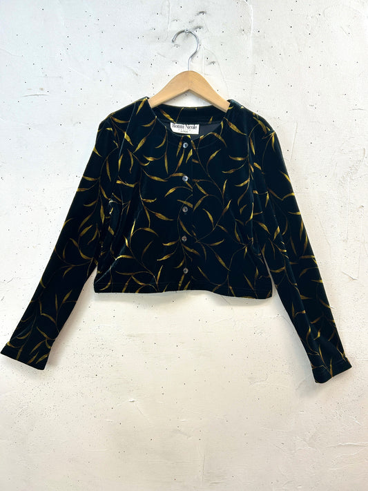 Vintage velours tops [K30927]