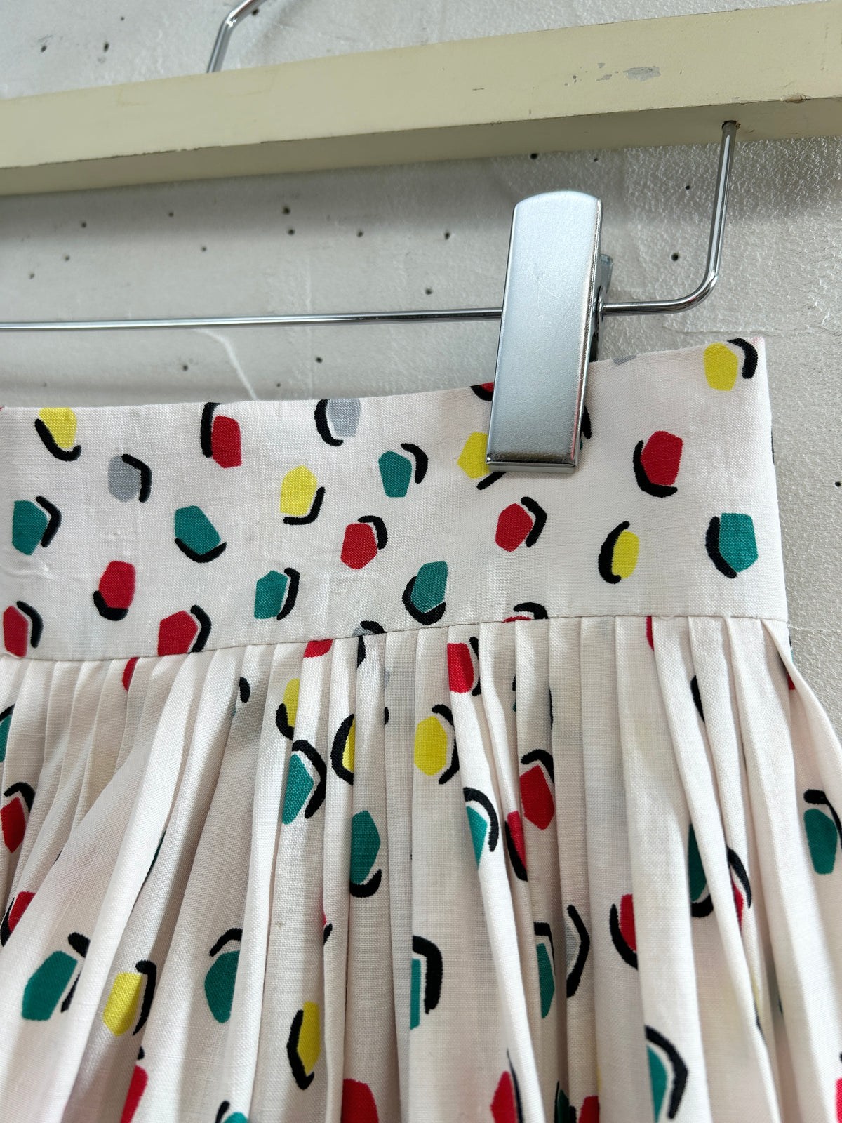 '50s Vintage End Pattern Skirt [J34113]