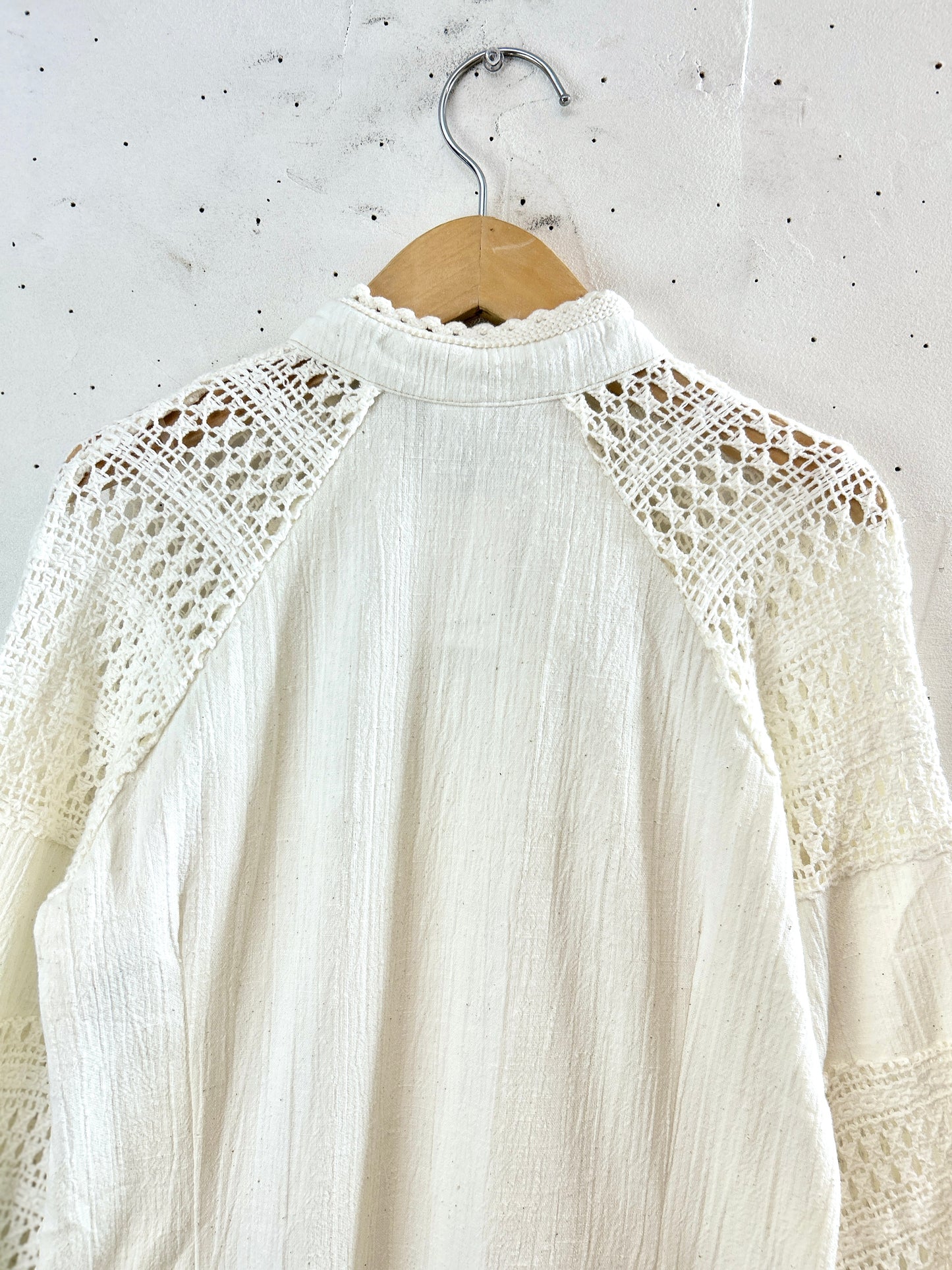 '70s Vintage White Dress 〜Via!〜 MADE IN USA [I30362]