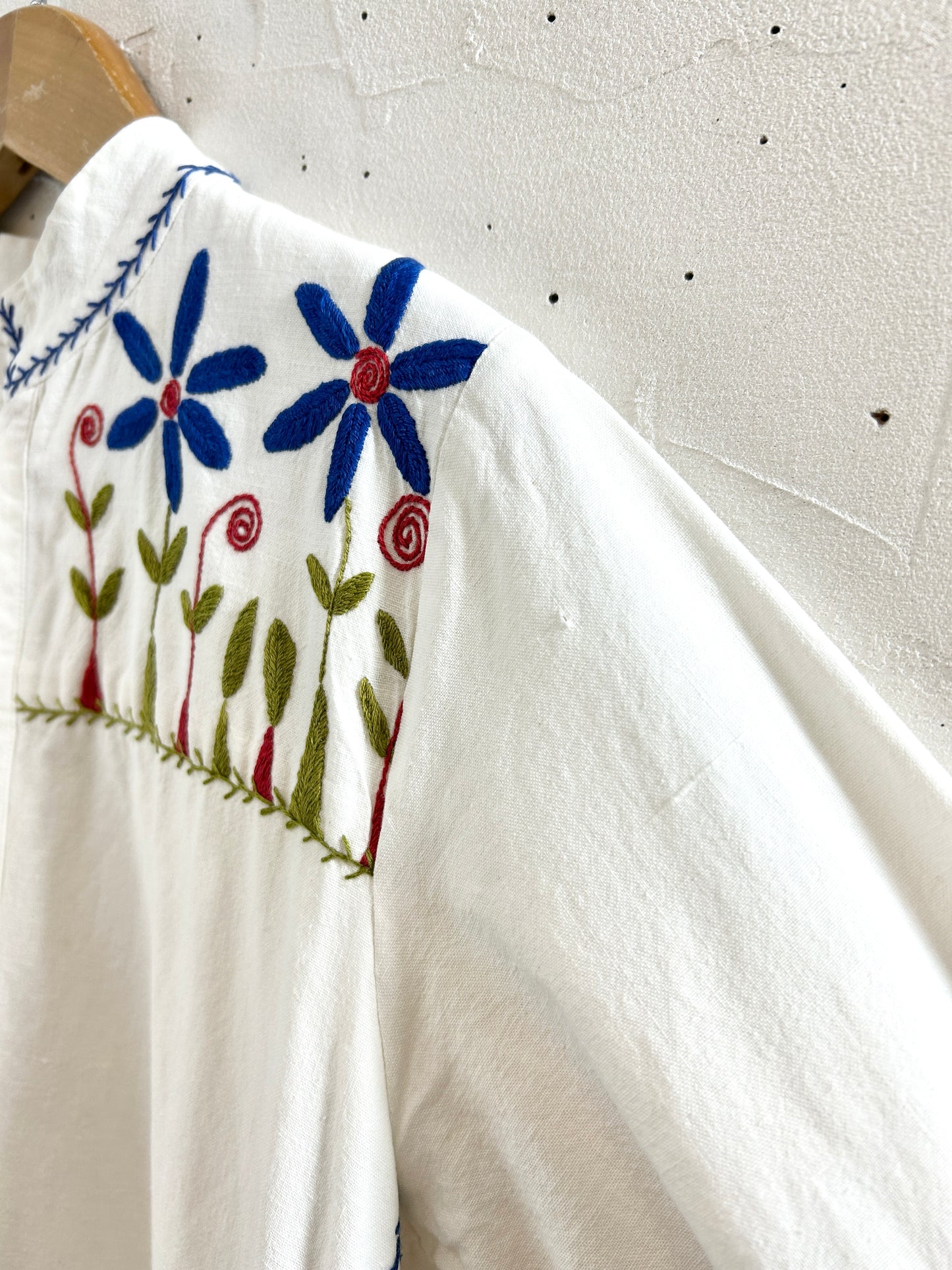 '70sVintage Embroidery Dress [H30902]