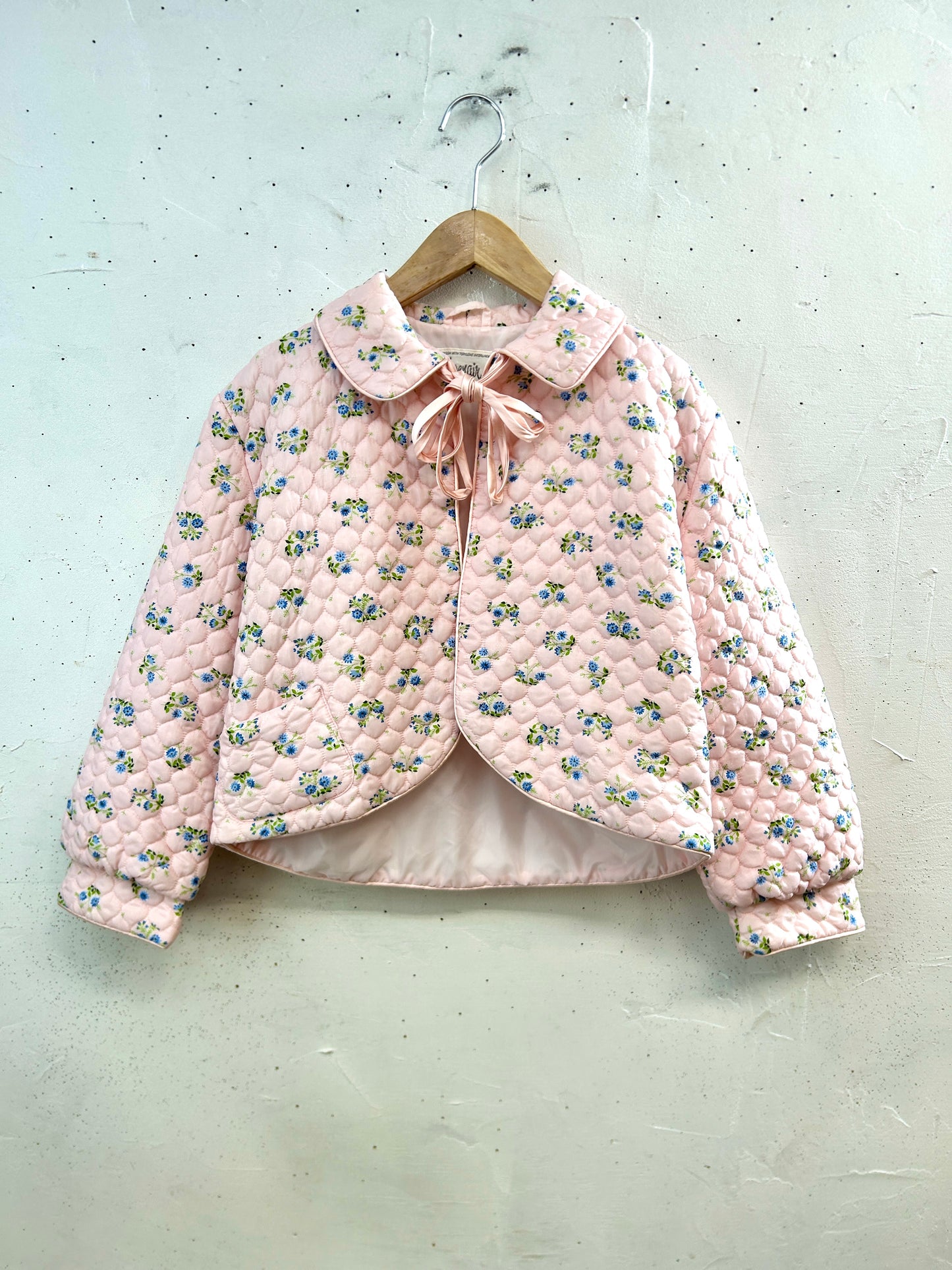 '60s Vintage Quilting Bed Jacket [L31054]