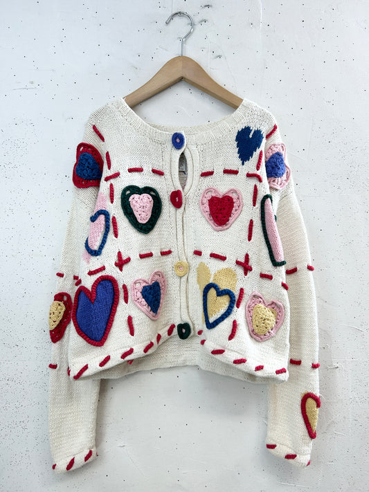 Vintage Cotton Knit Cardigan  [I33912]