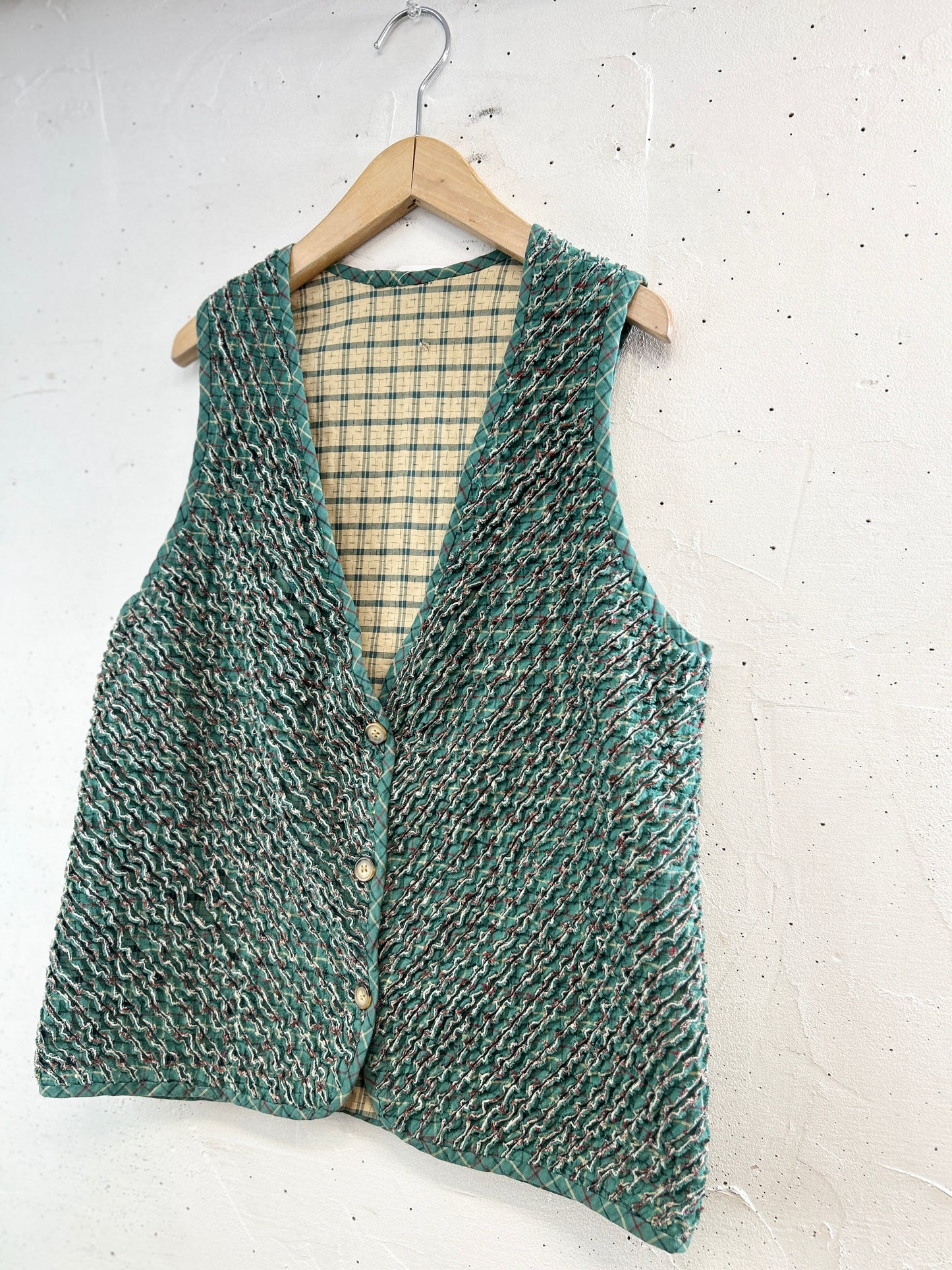 Vintage Slash Quilt Vest [C31812]