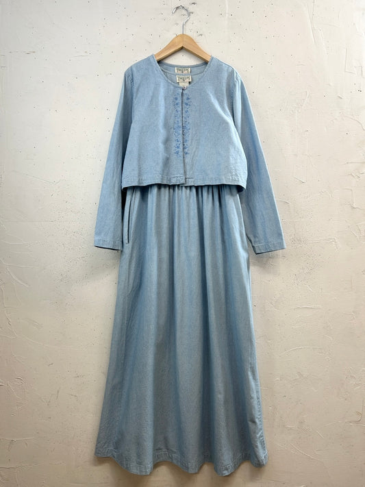 Vintage Dress 2piece [D32130]